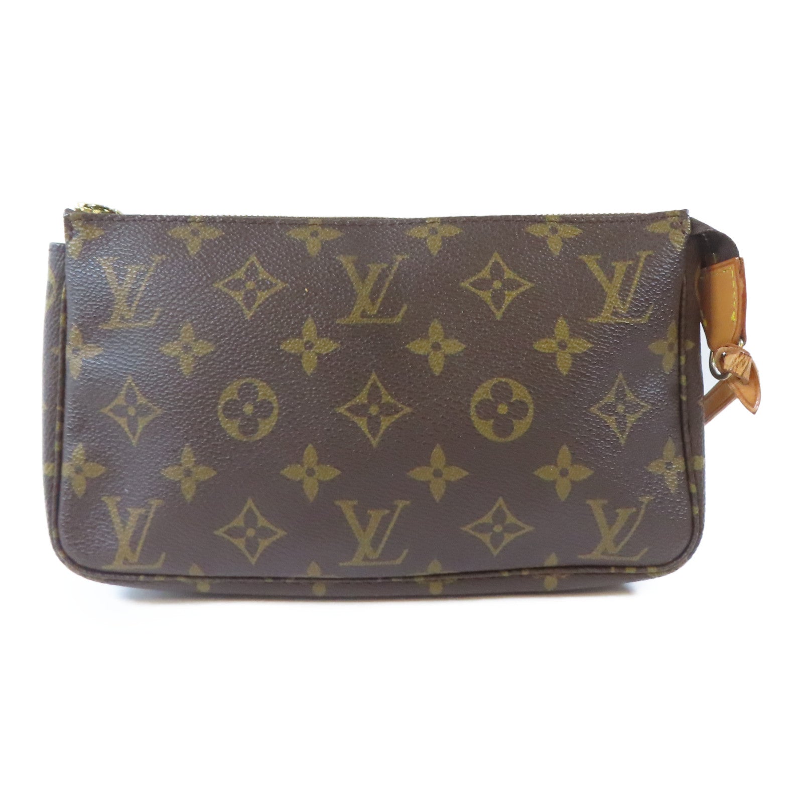 LOUIS VUITTON Monogram Pochette Accessoires Pouch金扣手拿包啡色