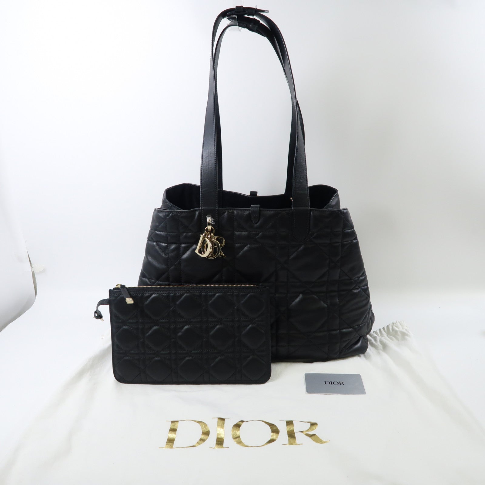 Dior 皮革Toujours金扣肩背袋/手挽袋