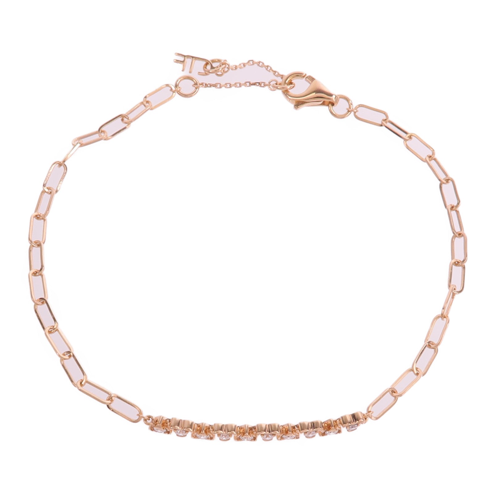 JEWELRY 18K玫瑰金Diamond Bracelet鑽石手鏈