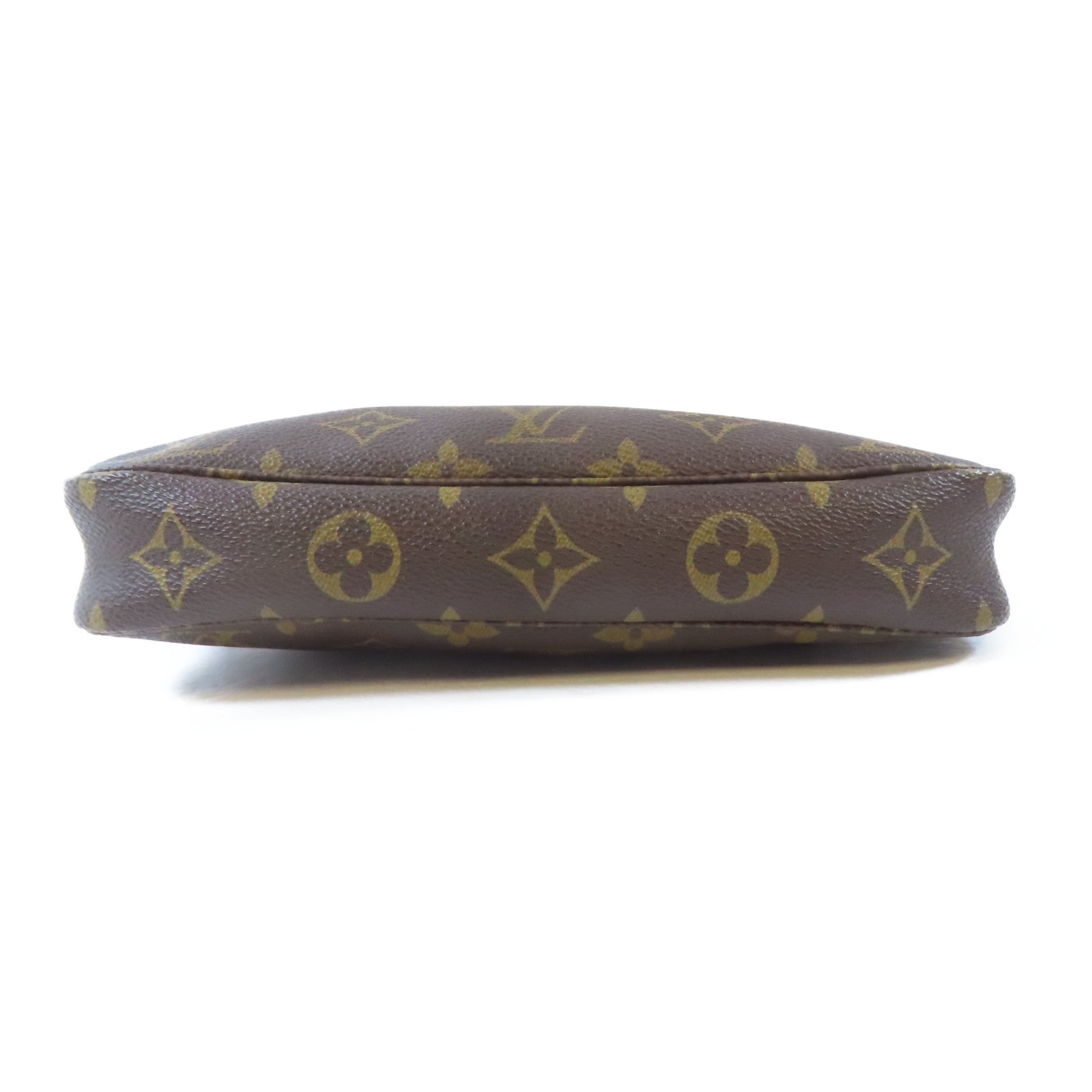 LOUIS VUITTON Monogram Pochette Accessoires Pouch金扣手拿包啡色