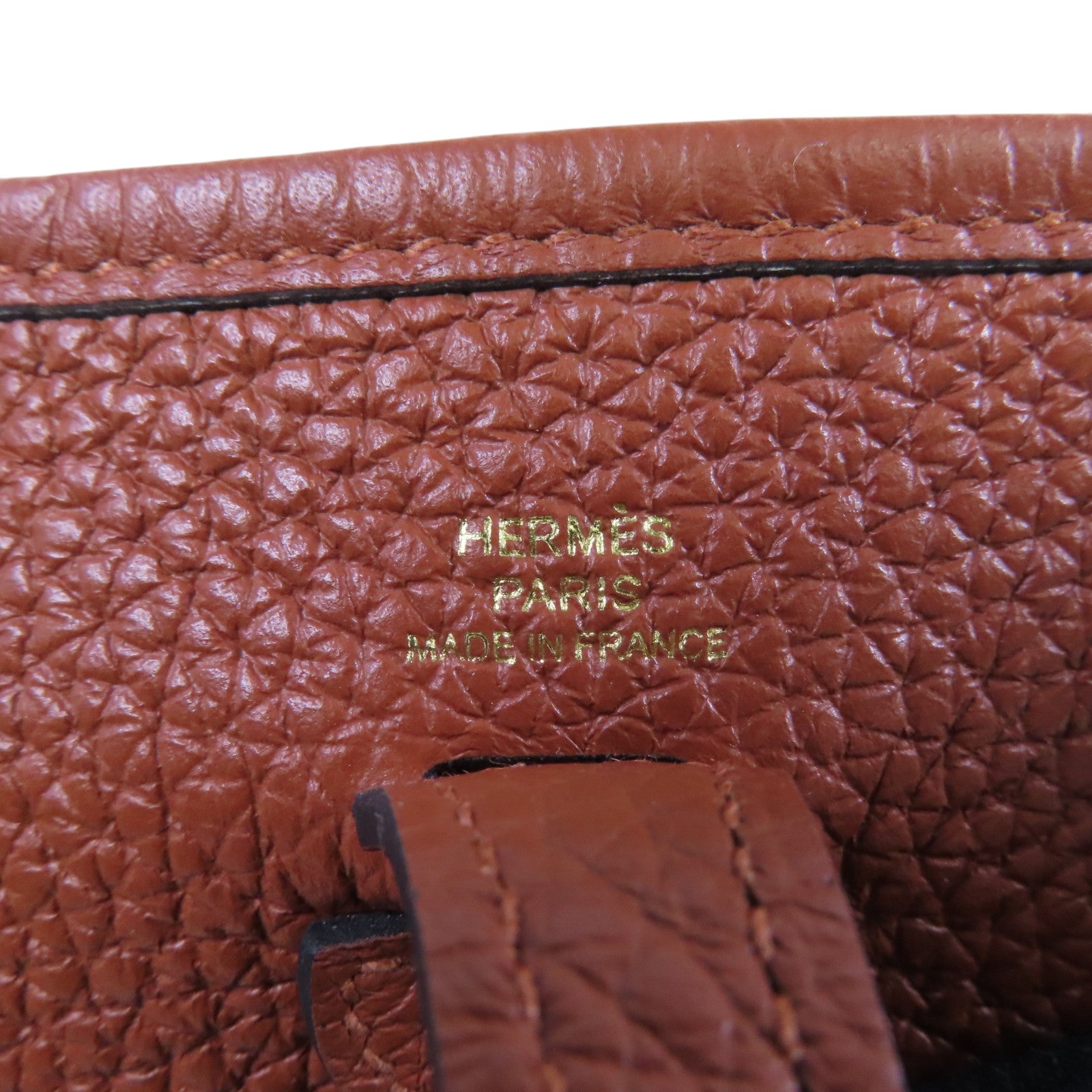 HERMES Clemence皮革Evelyne TPM金扣肩背袋