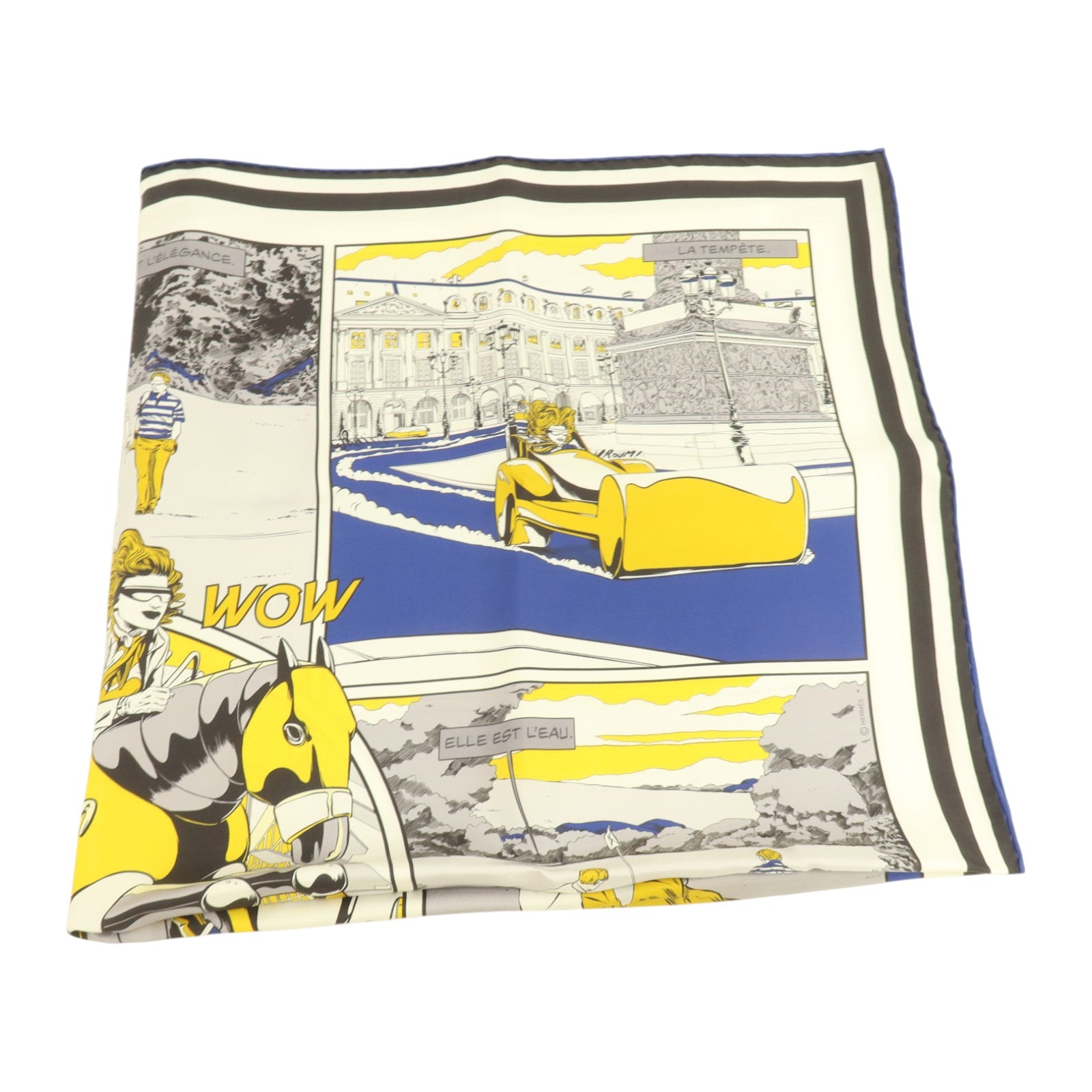 HERMES 絲質Scarf 90x90cm絲巾