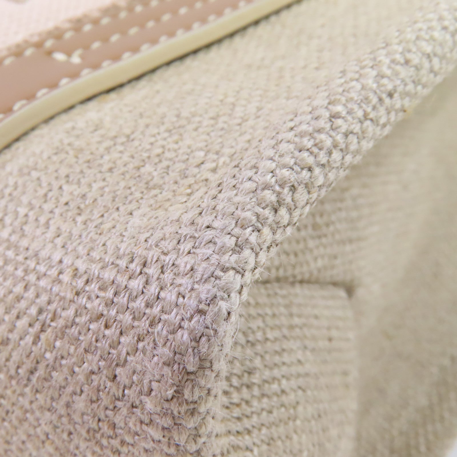 Chloe 帆布Small Woody 2Way Tote Bag手挽肩背兩用袋杏色