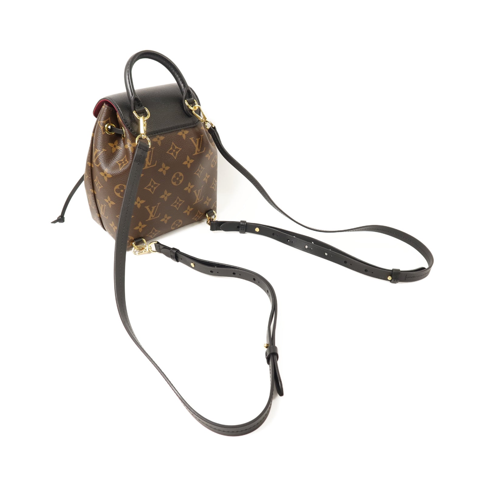 LOUIS VUITTON Monogram Montsouris BB金扣背包