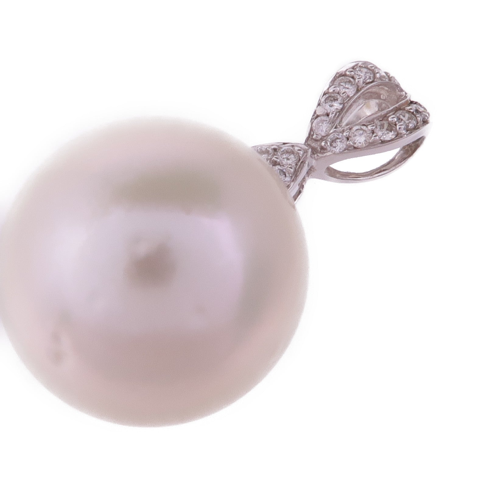 JEWELRY 18K白金Pendant Top珍珠吊墜