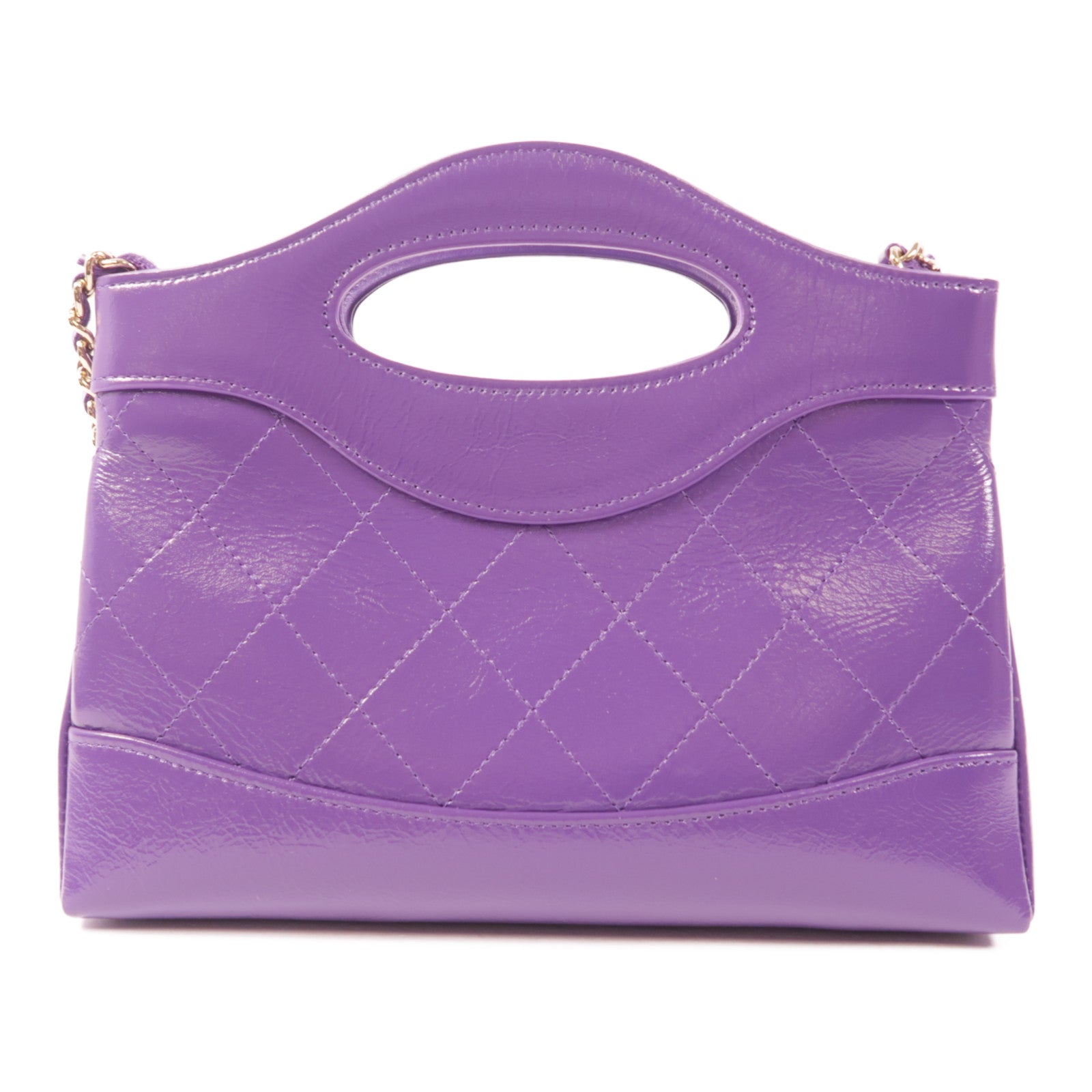 CHANEL 【激減優惠】牛皮皮革Mini 31金扣鏈帶肩背袋
