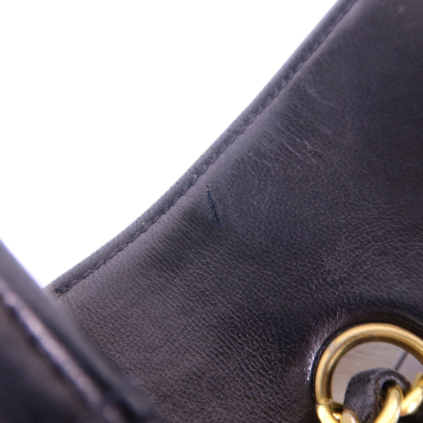 CHANEL 羊皮皮革Diana金扣鏈帶肩背袋