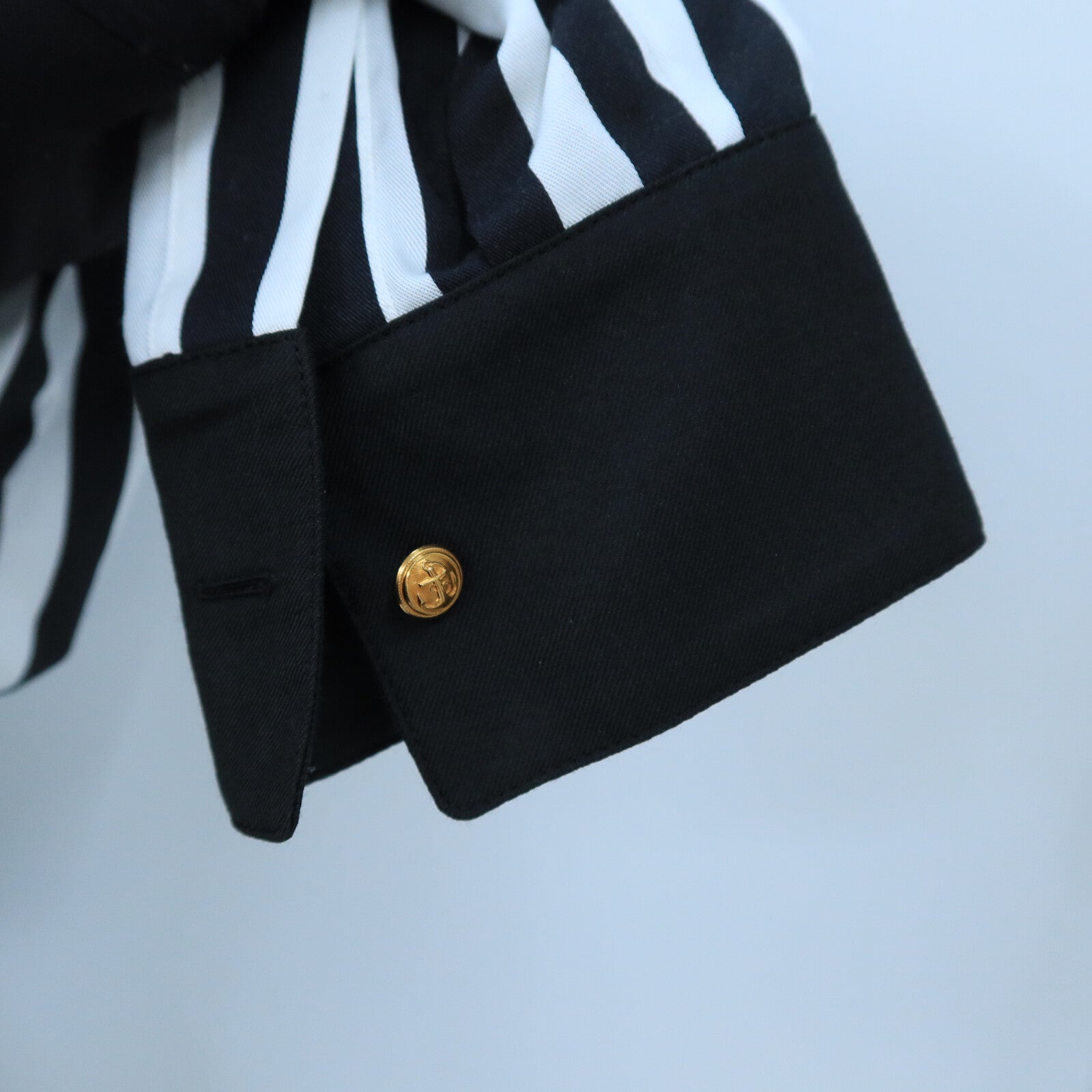 LOUIS VUITTON Lyocell/Cashmere Long Stripe Blouse上衣