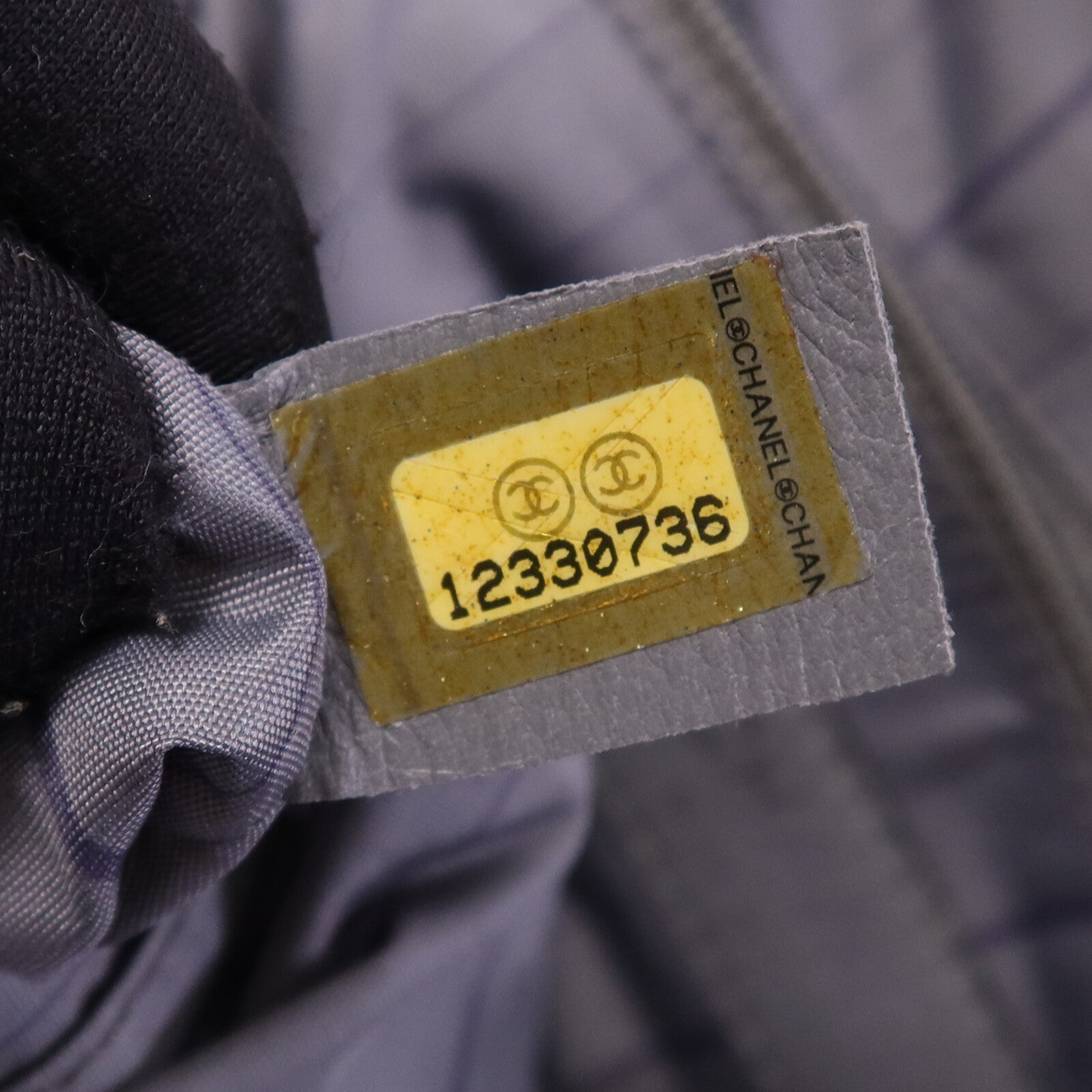 CHANEL 漆皮皮革Chain Shoulder Bag銀扣鏈帶手挽肩背兩用袋