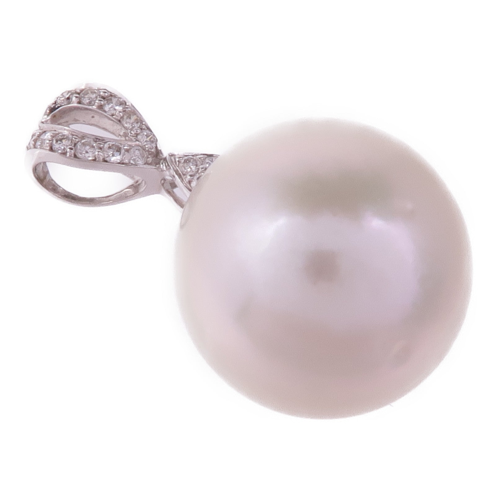 JEWELRY 18K白金Pendant Top珍珠吊墜