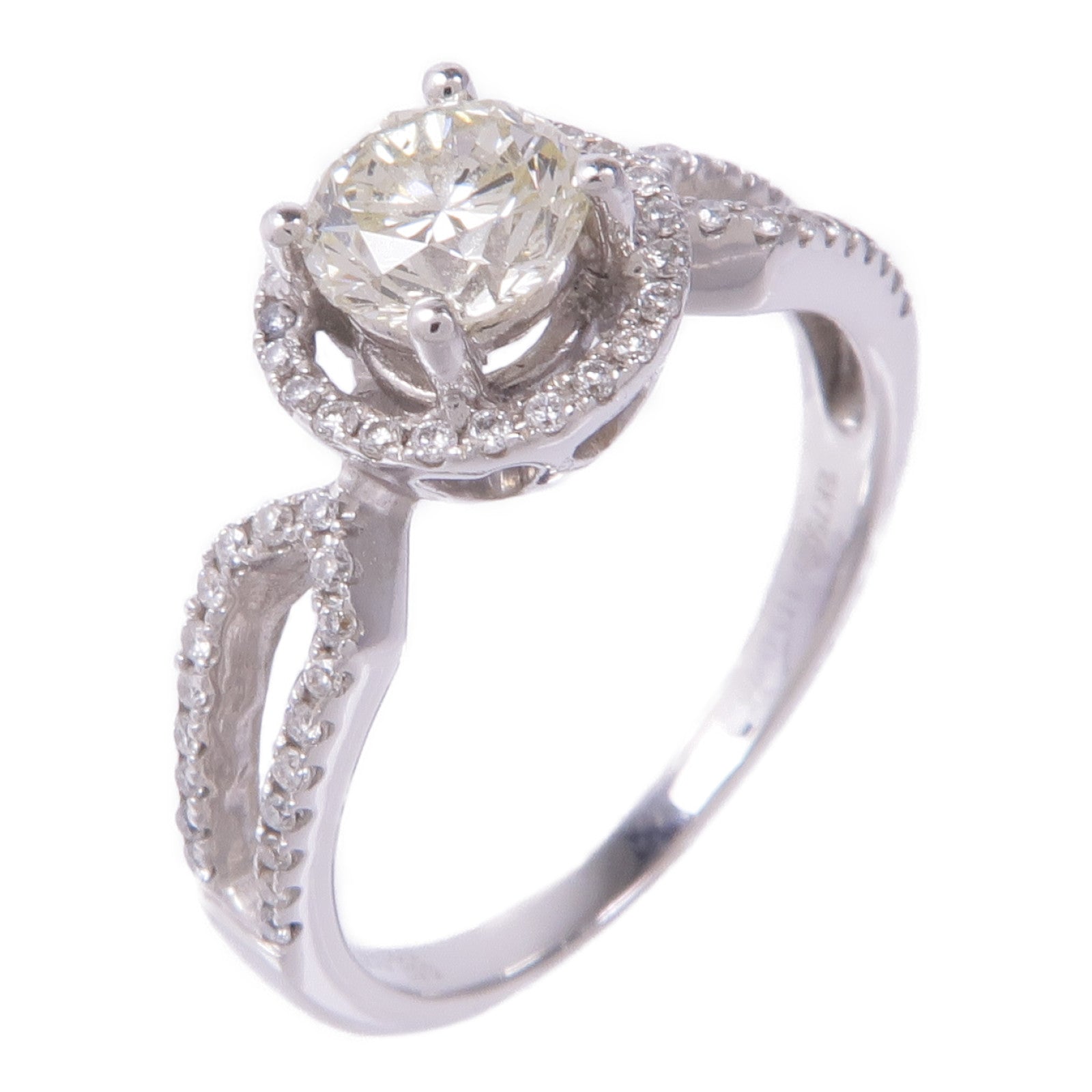 JEWELRY 18K白金Diamond Ring鑽石戒指US#7.25