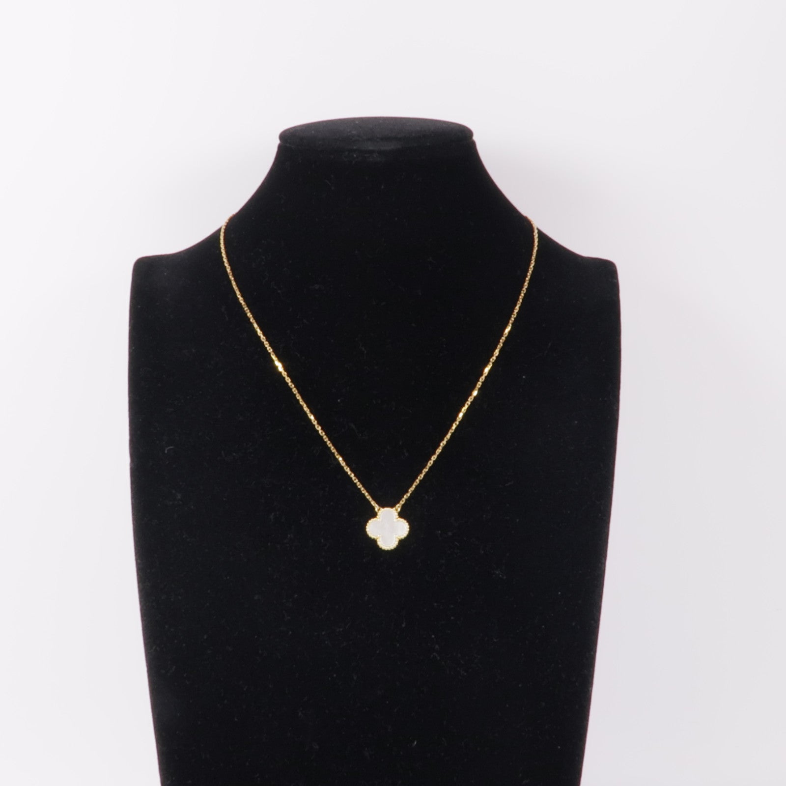 Van Cleef & Arpels 18K黃金/珍珠母貝Vintage Alhambra Necklace項鍊