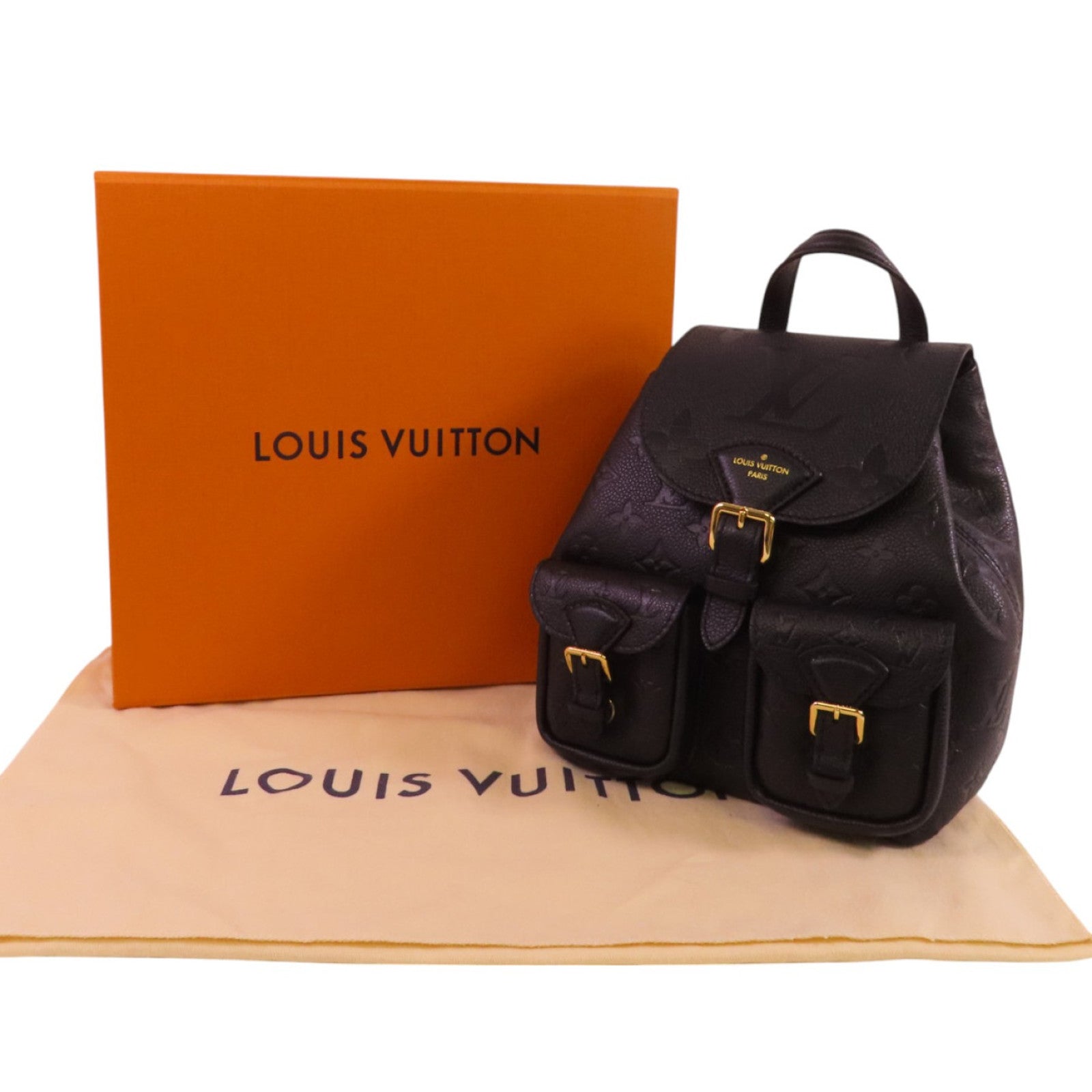 LOUIS VUITTON Monogram Empreinte Backup金扣背包