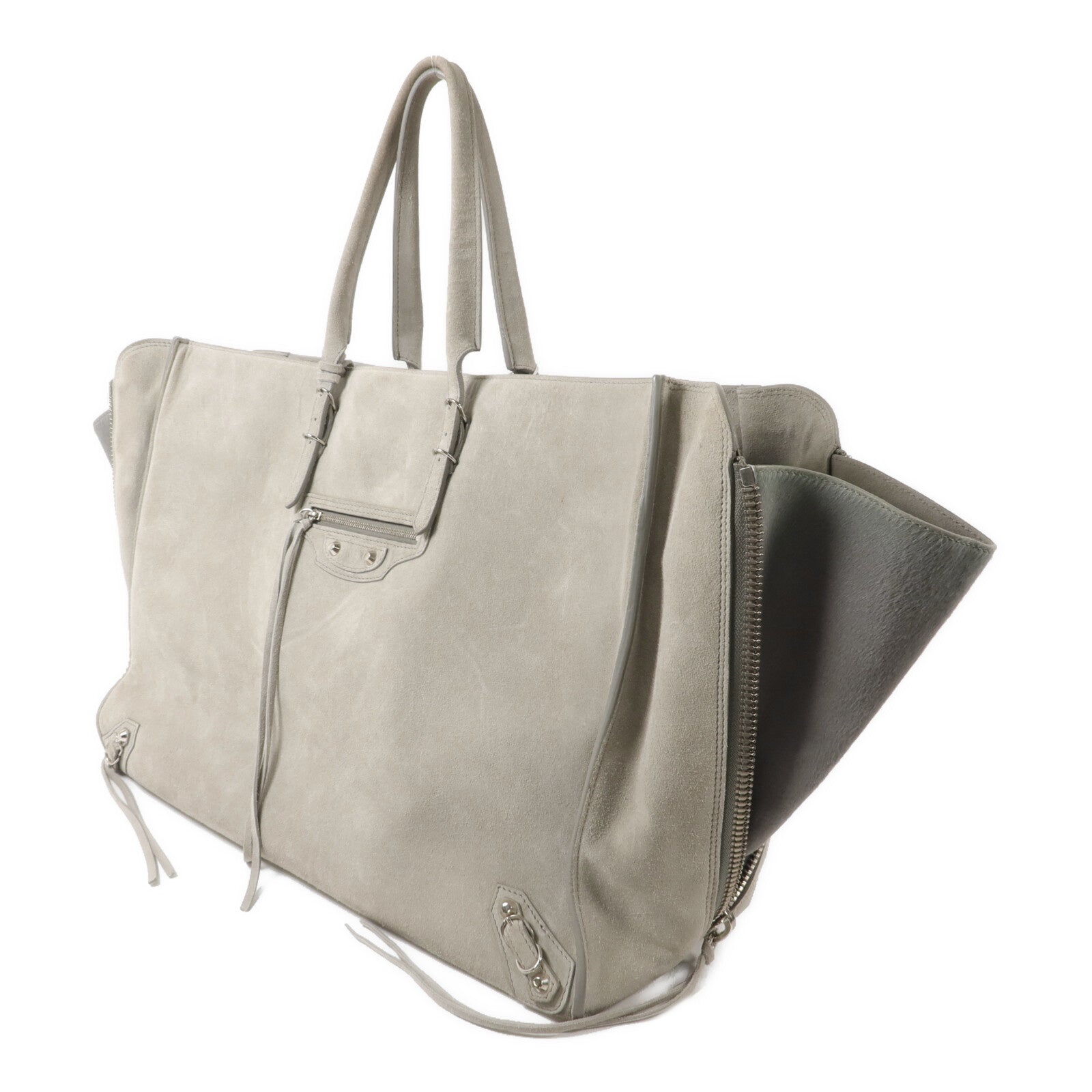 BALENCIAGA 麂皮皮革/馬毛Shoulder Bag手挽袋