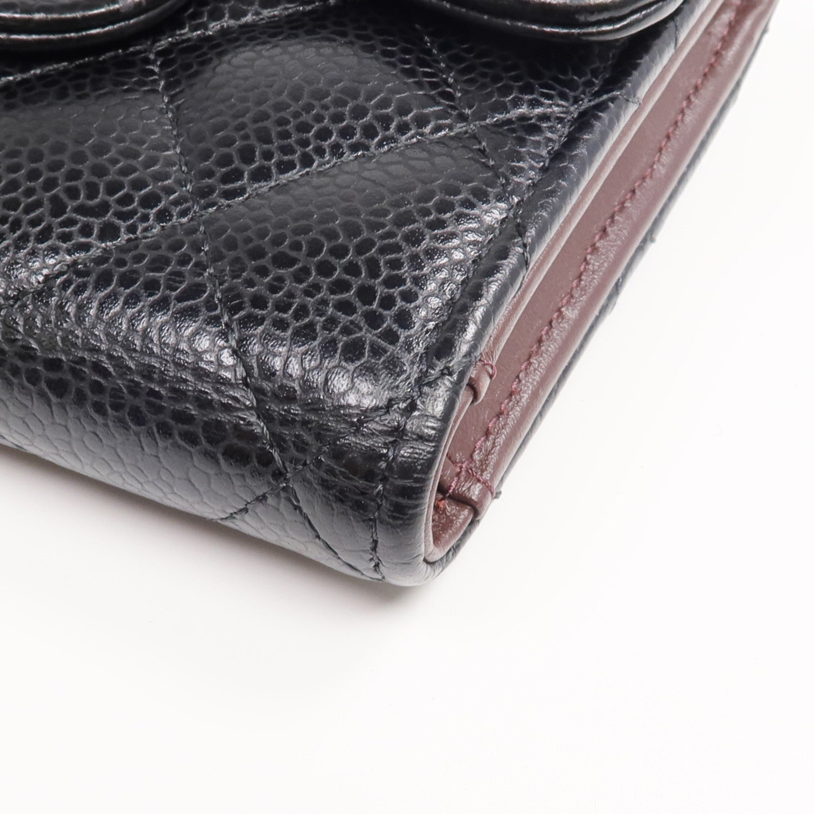 CHANEL 牛皮皮革Classic Small Flap Wallet金扣錢包