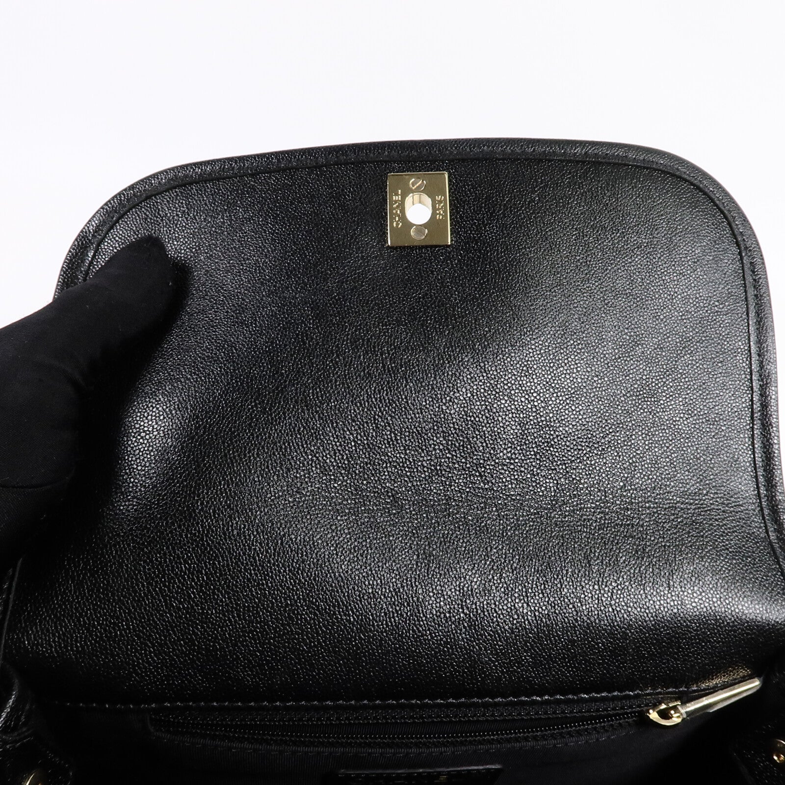 CHANEL 牛皮皮革Chain Shoulder Bag鏈帶肩背袋