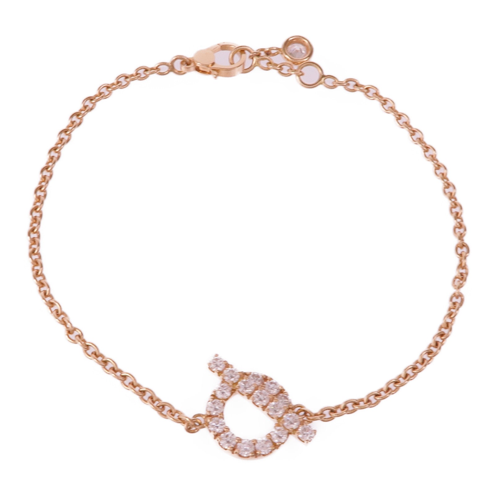 HERMES 18K玫瑰金Finesse Bracelet手鏈