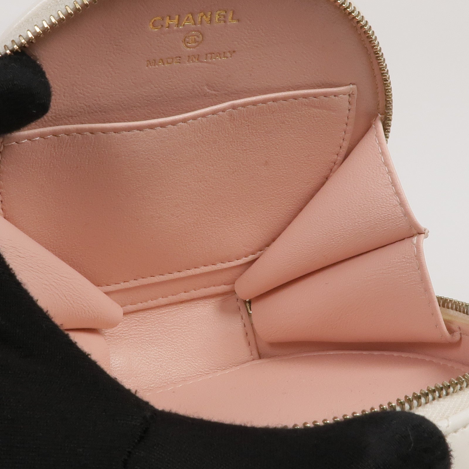 CHANEL 羊皮皮革2 Way Shoulder金扣手挽肩背兩用袋
