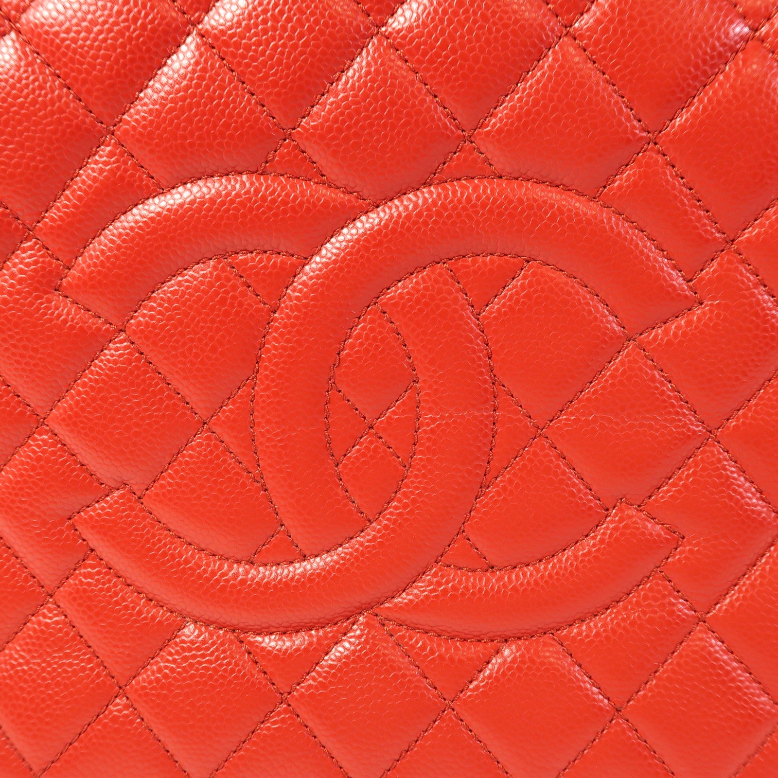 CHANEL 牛皮皮革GST Grand Shopping Tote Bag銀扣鏈帶肩背袋