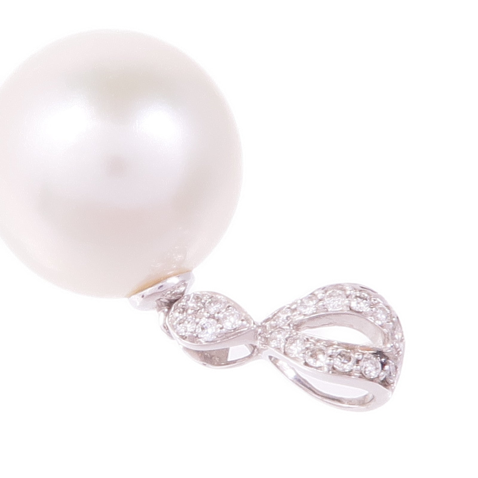 JEWELRY 18K白金Pendant Top珍珠吊墜