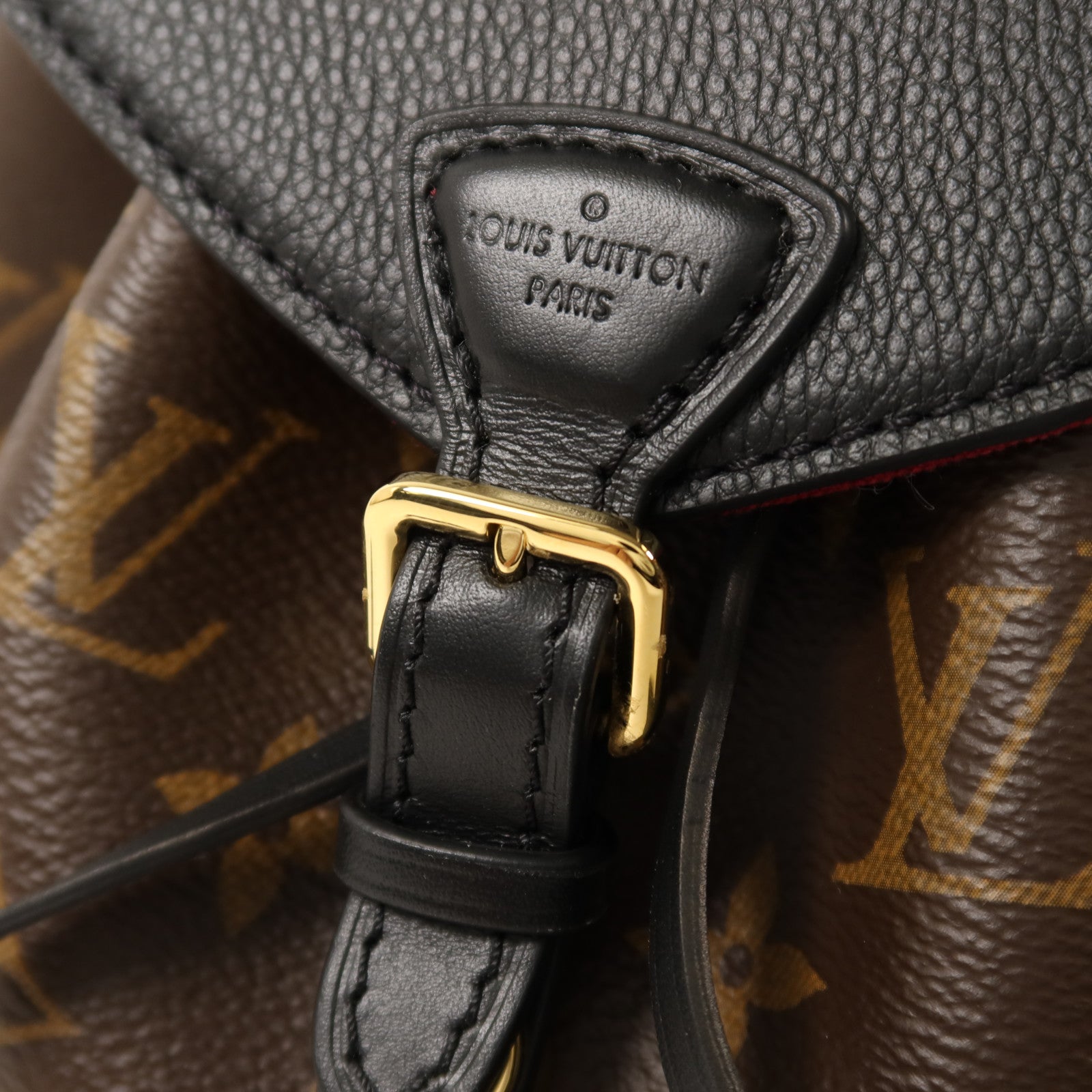 LOUIS VUITTON Monogram Montsouris BB金扣背包
