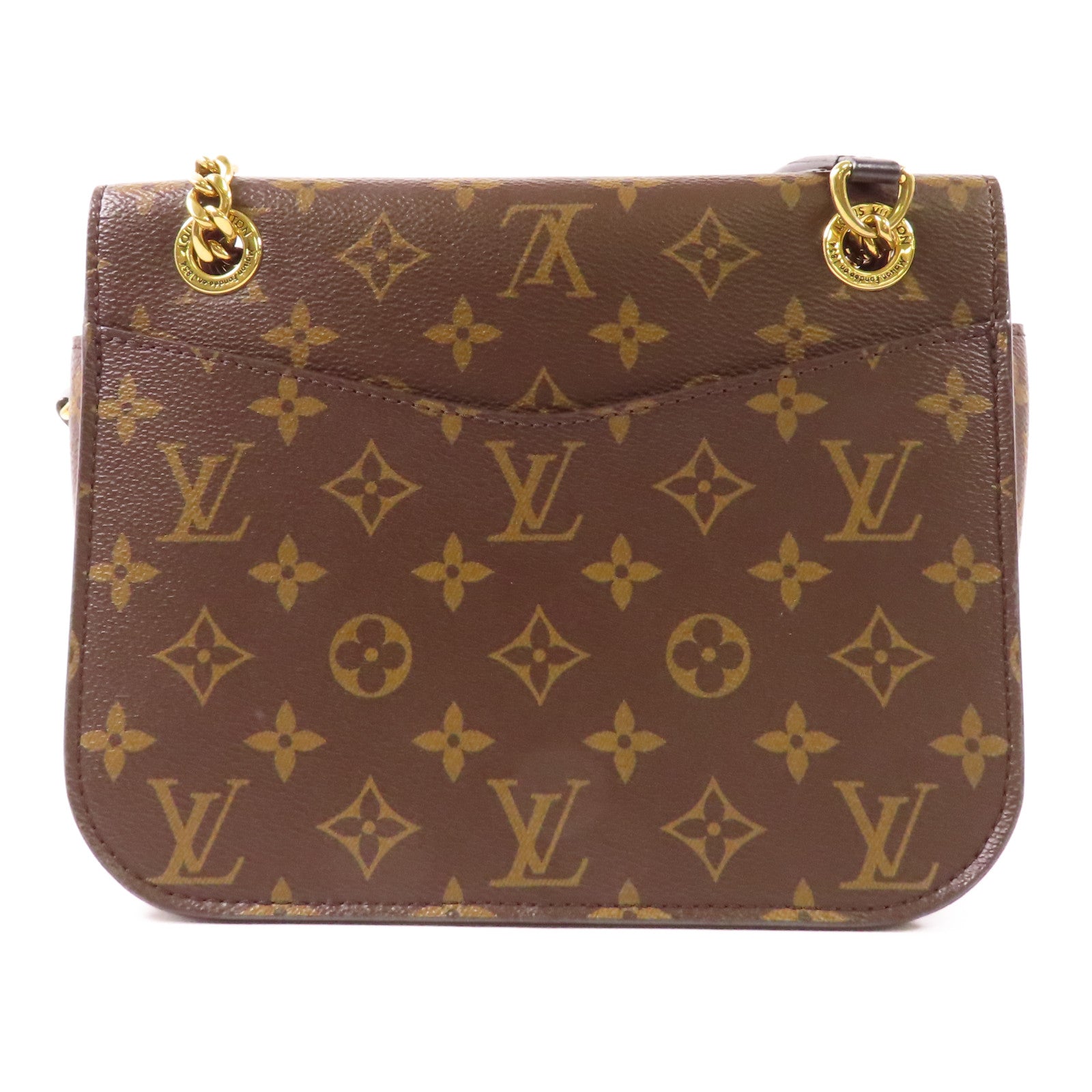 LOUIS VUITTON LV GHW Passy Shoulder Bag M45592 Monogram Brown