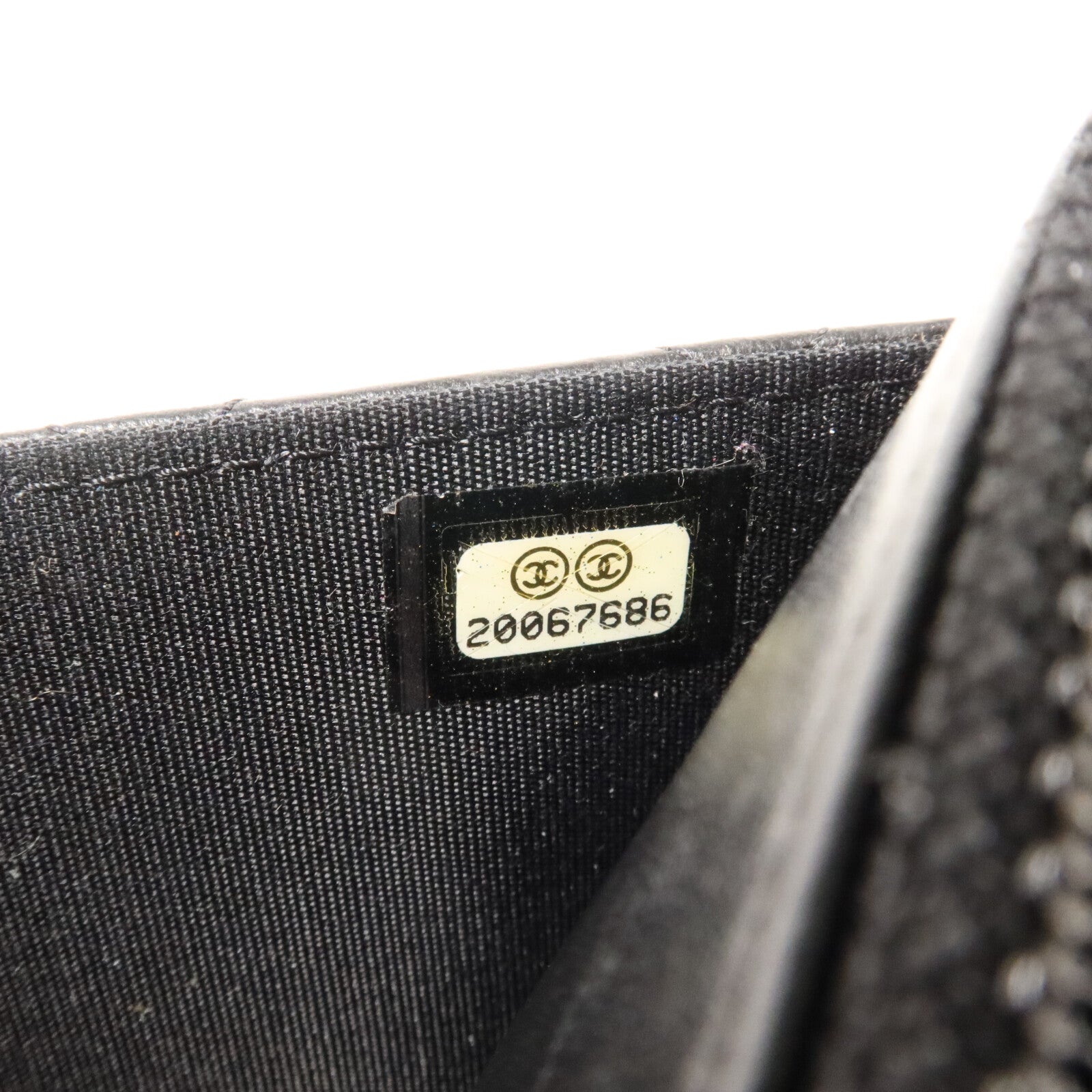CHANEL 羊皮皮革Boy Wallet On Chain鏈帶肩背袋