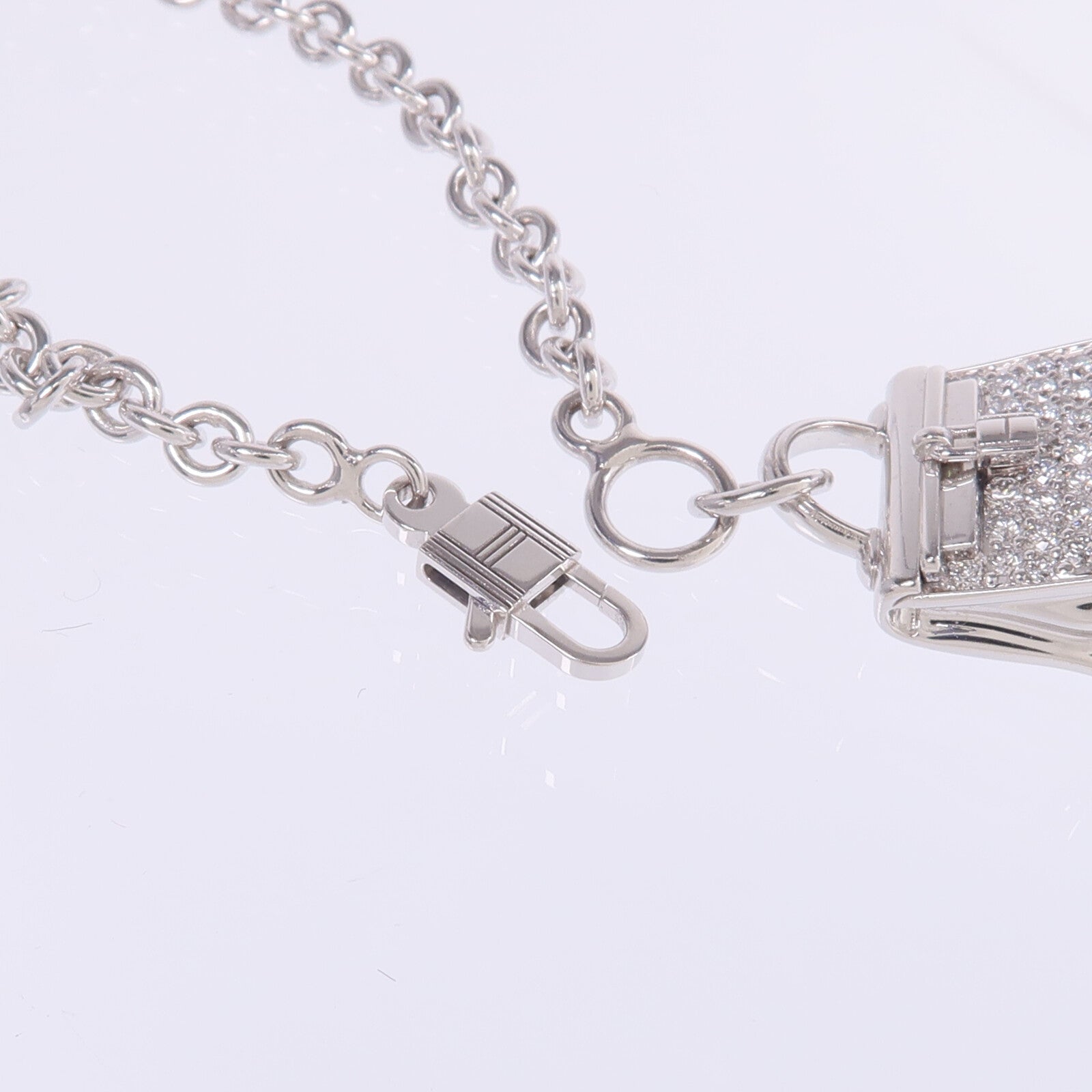 HERMES 【激減優惠】18K白金Amulettes Kelly Bracelet鑽石手鏈
