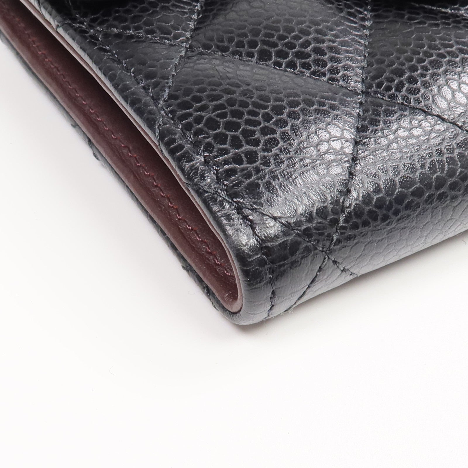 CHANEL 牛皮皮革Classic Small Flap Wallet金扣錢包