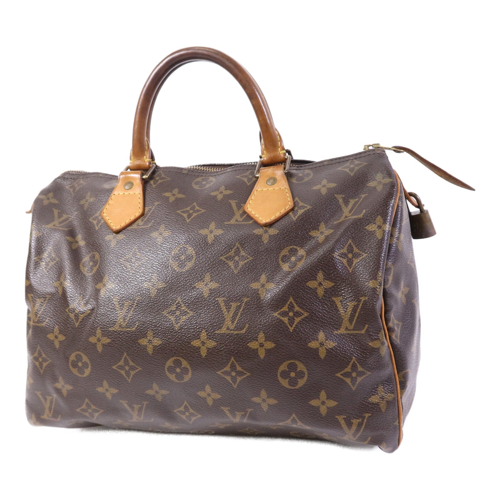 LOUIS VUITTON Monogram Speedy 30金扣手挽袋