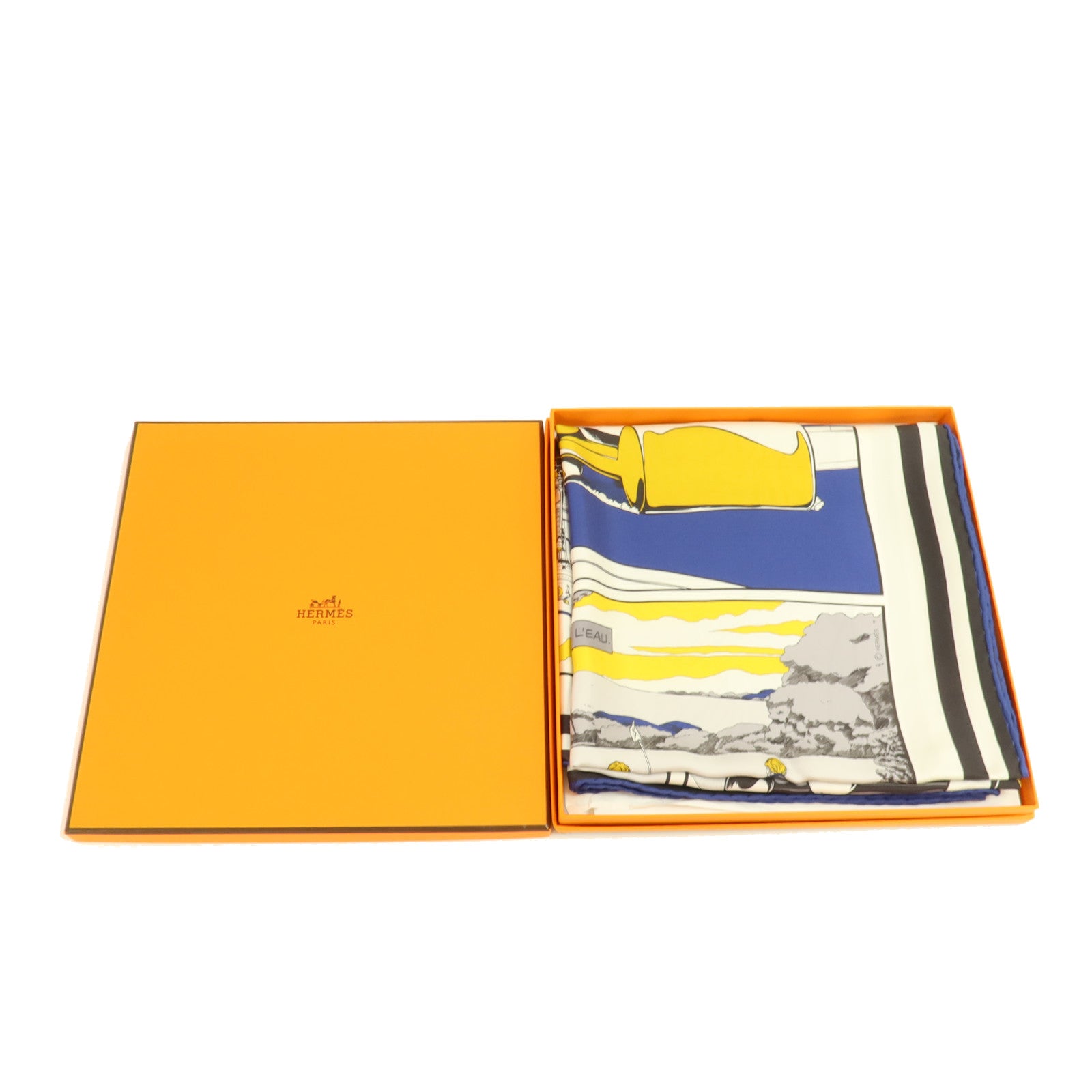 HERMES 絲質Scarf 90x90cm絲巾