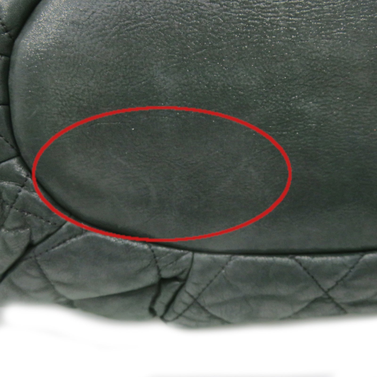 CHANEL [Sharp Discount] Lingge Cowhide Leather Chain Shoulder 2way Shoulder Bag Dark Green/Black
