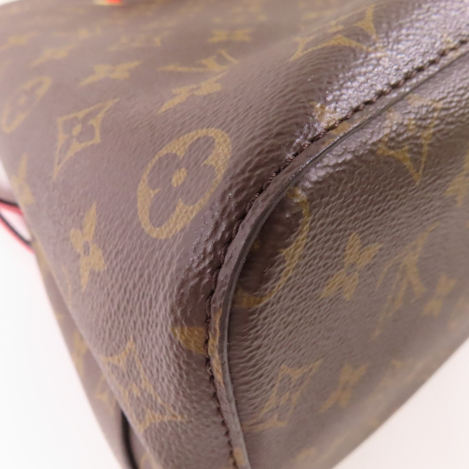 LOUIS VUITTON Monogram Neo Noe Bucket Bag金扣肩背袋Coquelicot/紅色