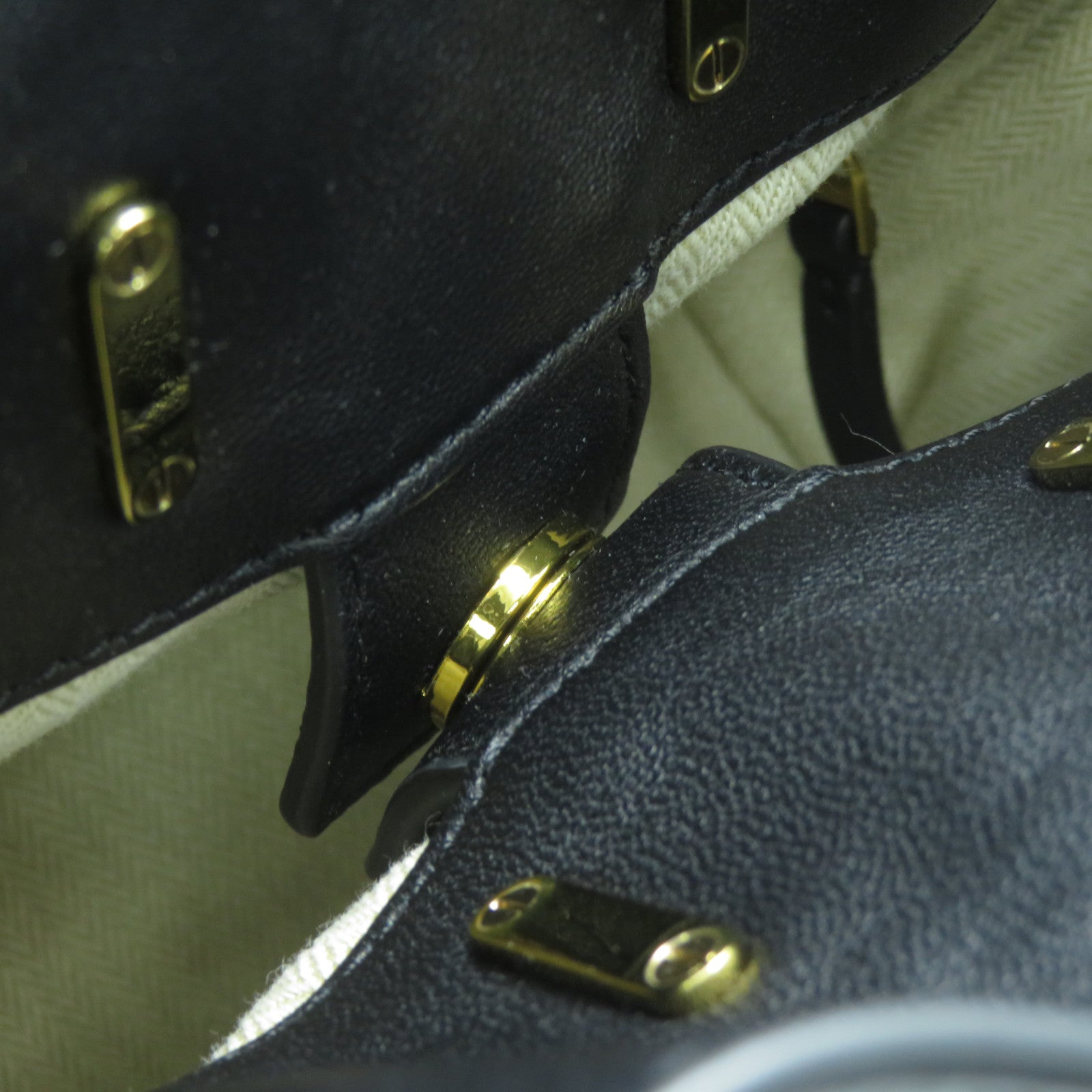 Tory Burch 牛皮皮革Shoulder Bag金扣手挽肩背兩用袋黑色