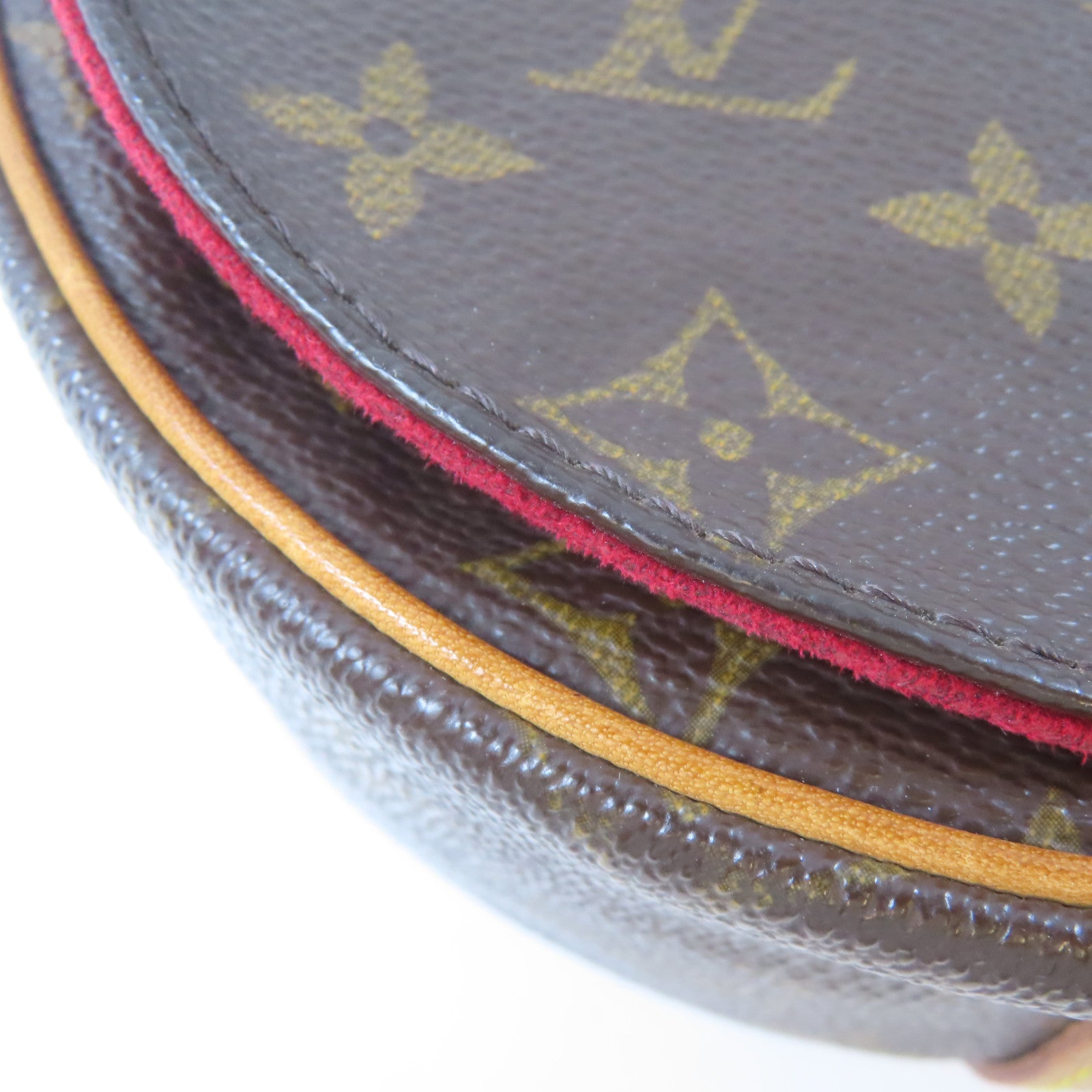 LOUIS VUITTON Monogram Tambourine金扣肩背袋棕色