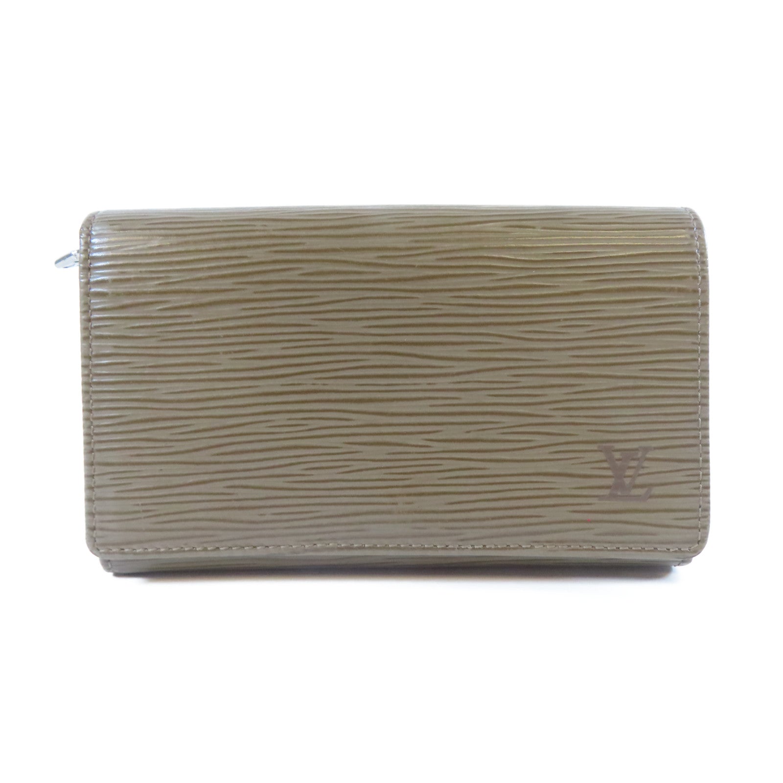 LOUIS VUITTON Epi Fold Wallet銀扣錢包啡色