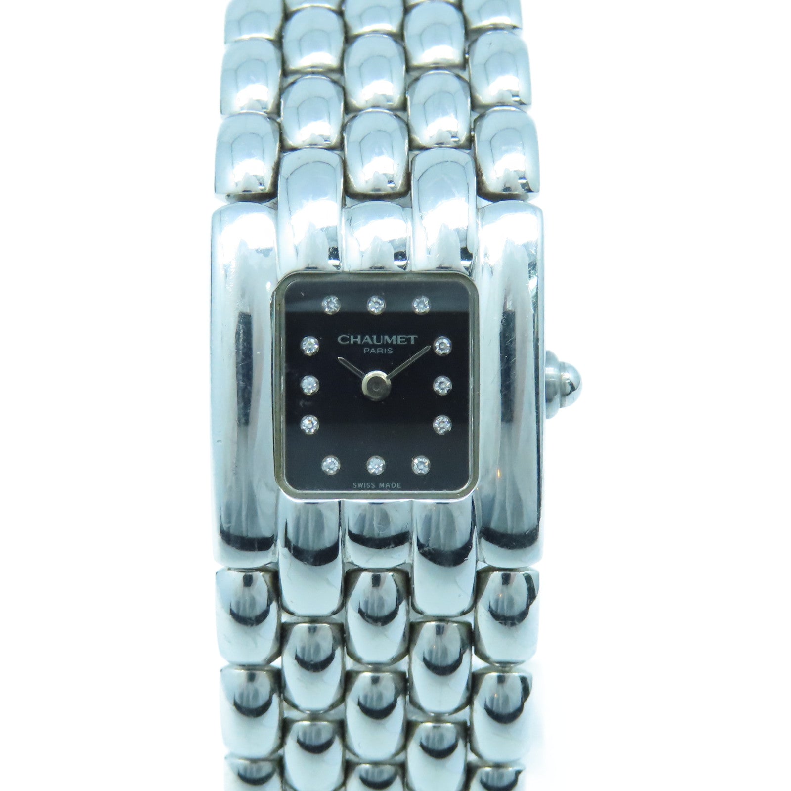 Chaumet Khesis Watch不鏽鋼手錶石英機芯黑色