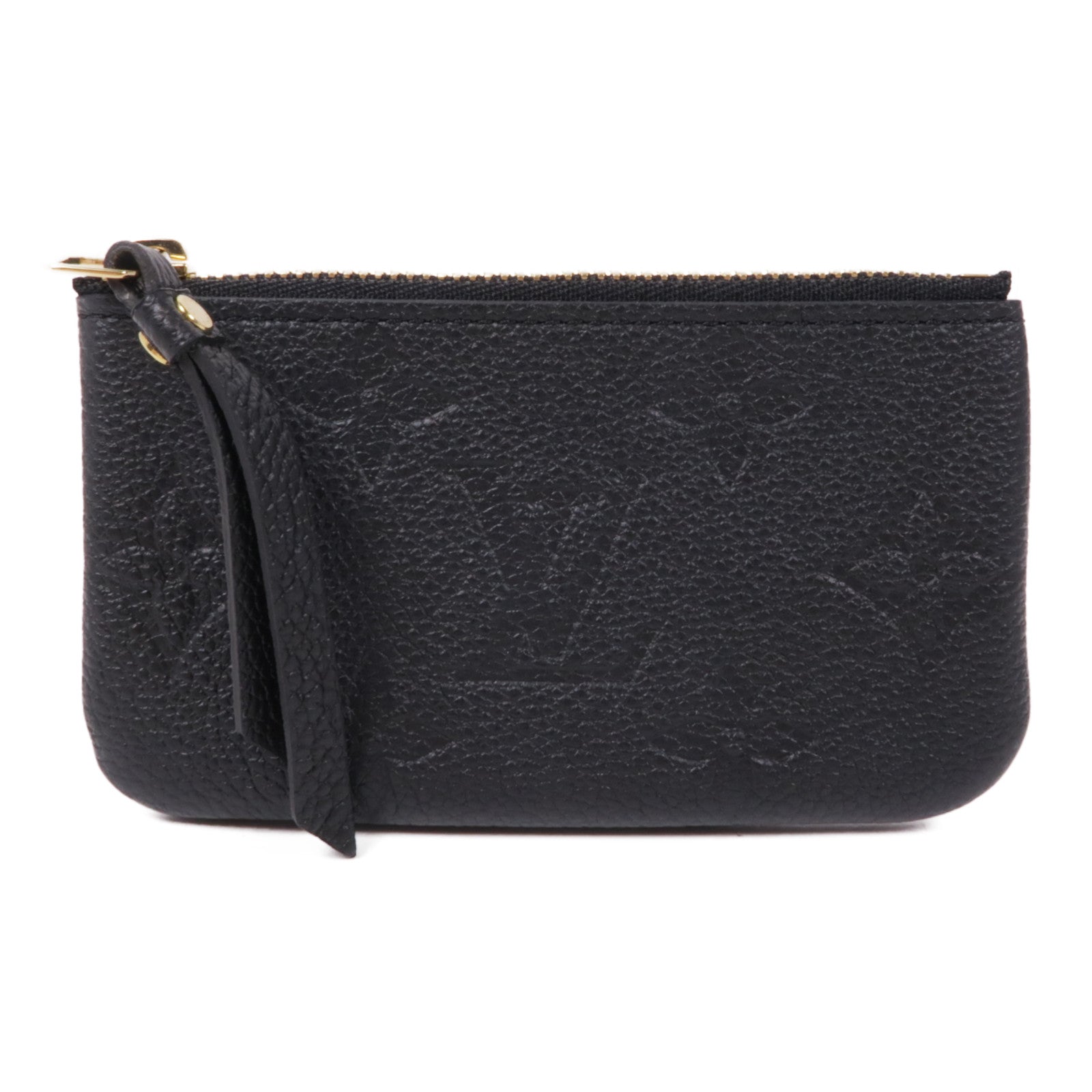 LOUIS VUITTON Monogram Taurillon Coin Case金扣零錢包