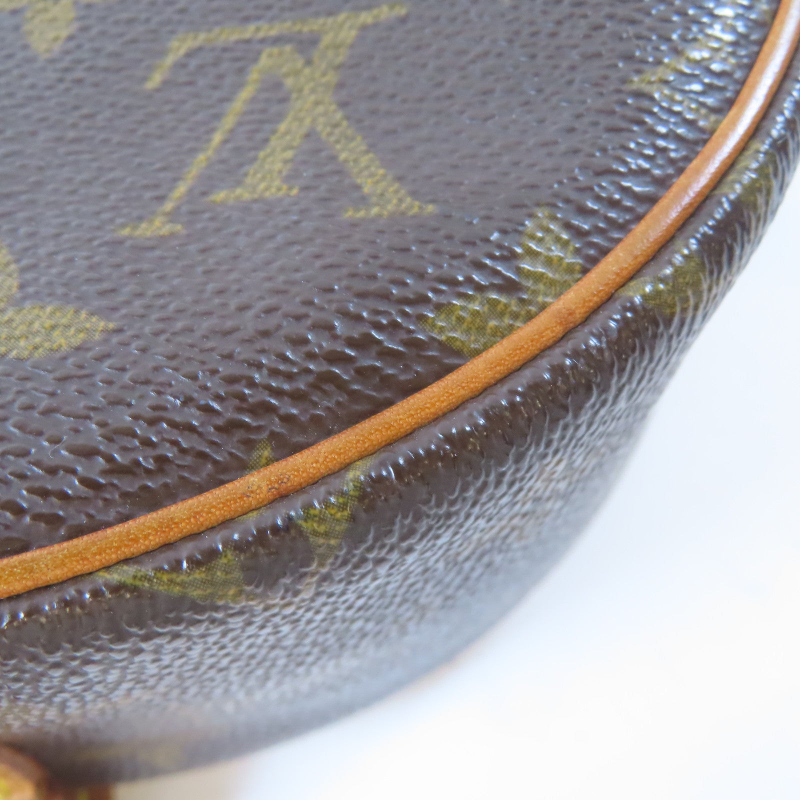 LOUIS VUITTON Monogram Tambourine金扣肩背袋棕色