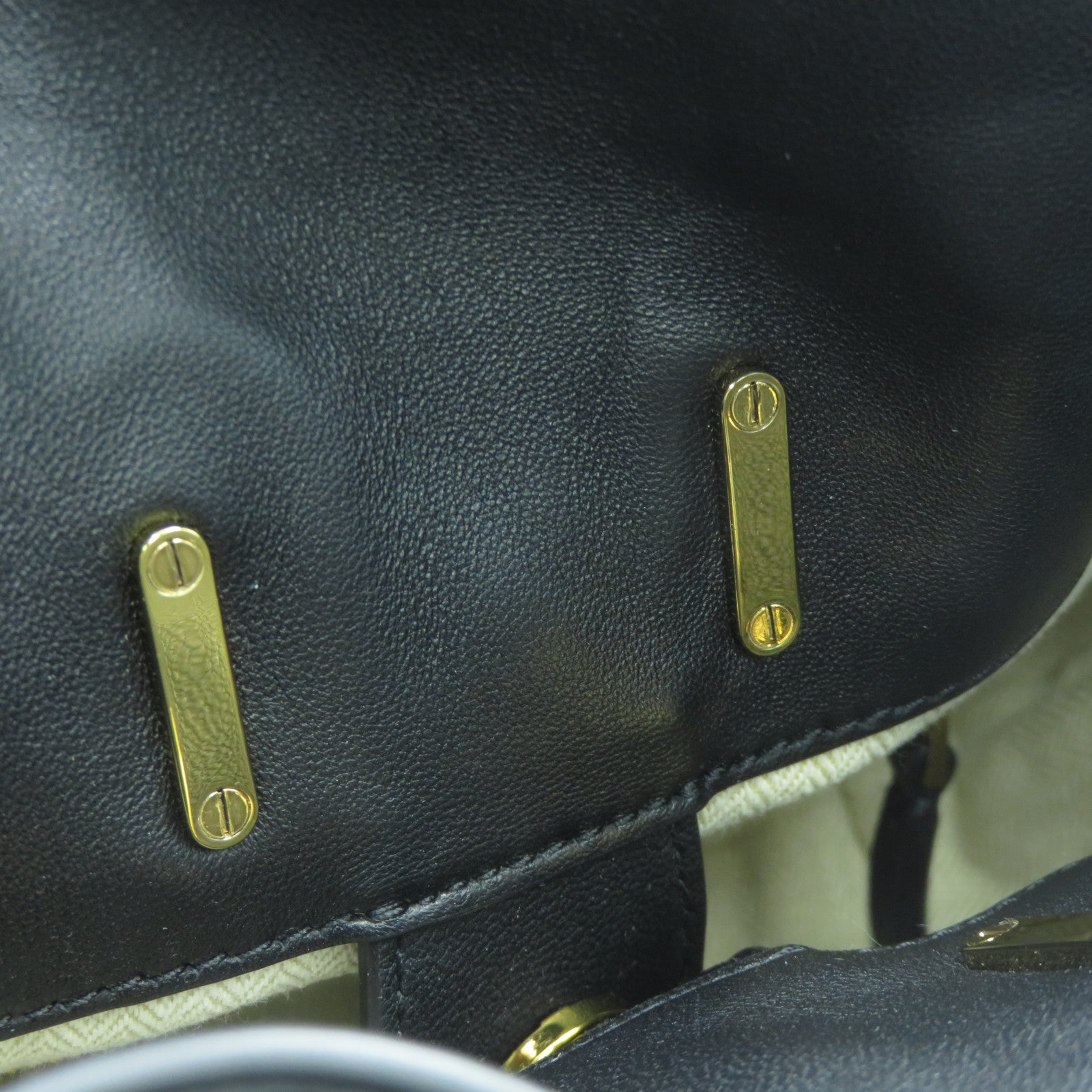 Tory Burch 牛皮皮革Shoulder Bag金扣手挽肩背兩用袋黑色