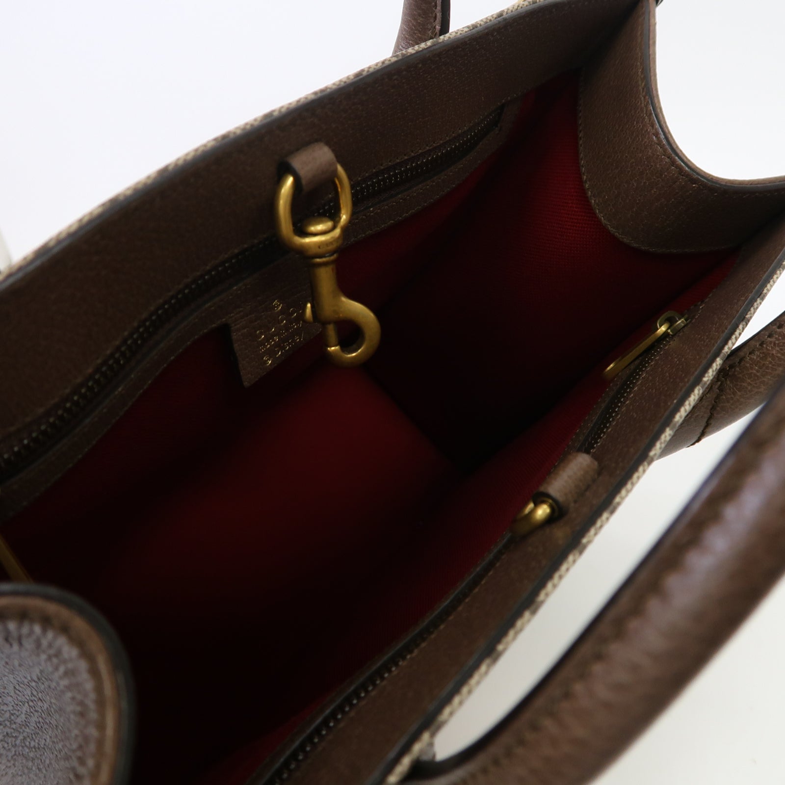 GUCCI 【激減優惠】塗層帆布Disney GG Supreme金扣手挽肩背兩用袋米色
