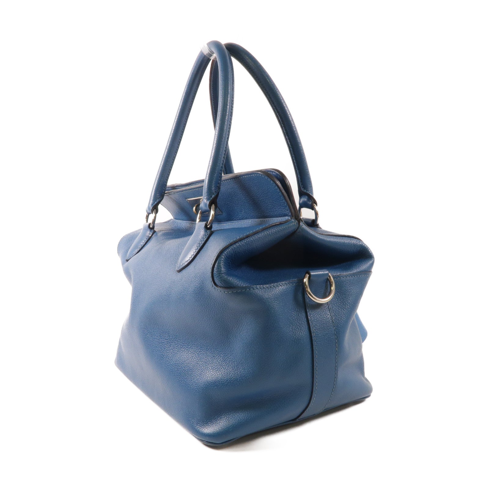 HERMES PHW Toolbox 26 2 Way Shoulder Bag Handbag Evercolor Leather Colvert