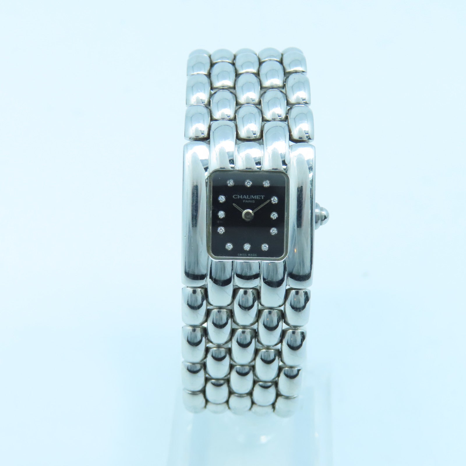 Chaumet Khesis Watch不鏽鋼手錶石英機芯黑色