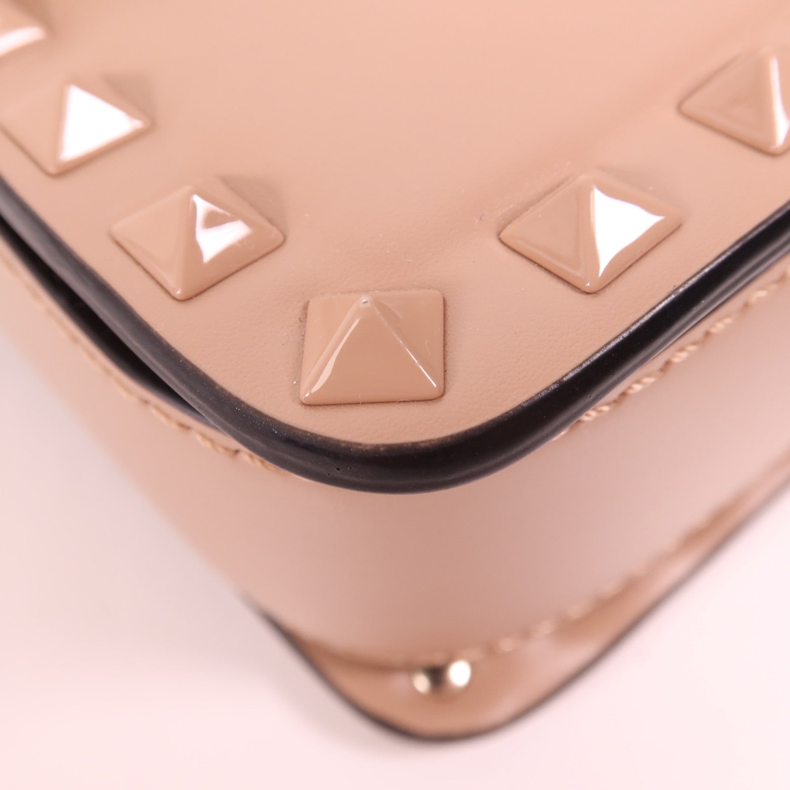 Valentino 牛皮皮革Shoulder Bag金扣肩背袋