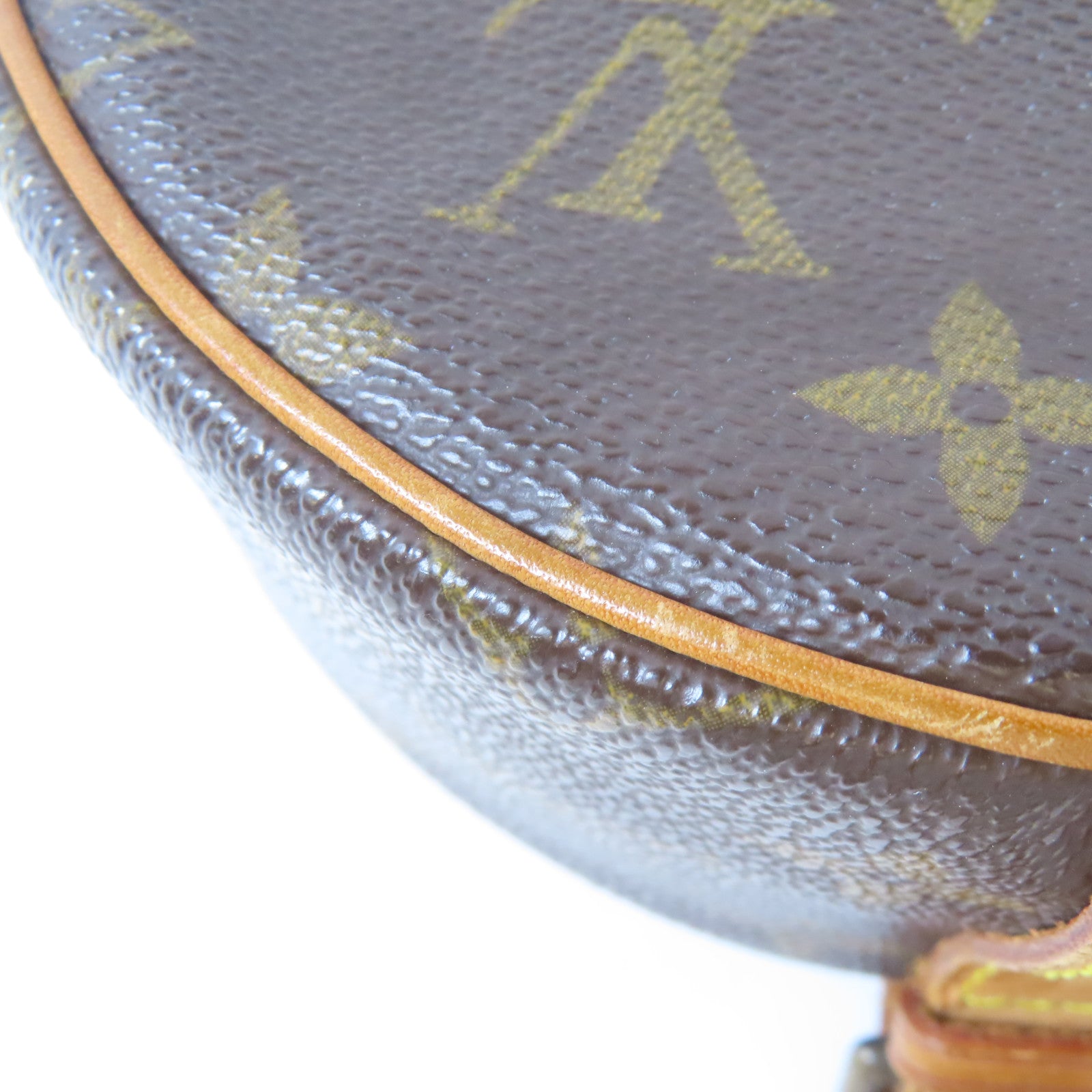 LOUIS VUITTON Monogram Tambourine金扣肩背袋棕色