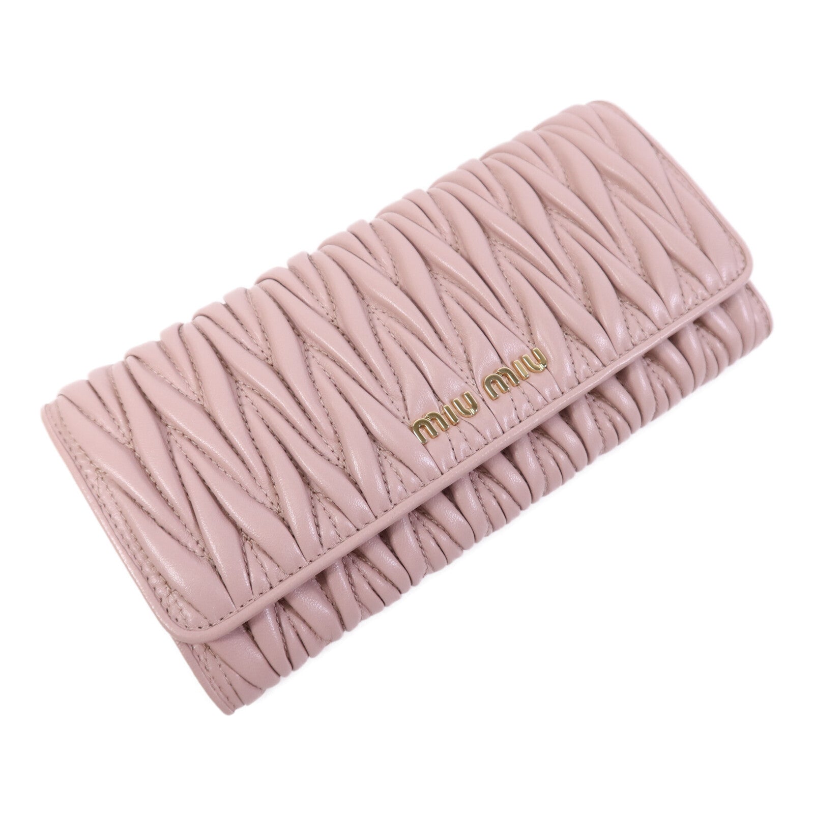 Miu Miu 羊皮皮革Wallet金扣長錢包