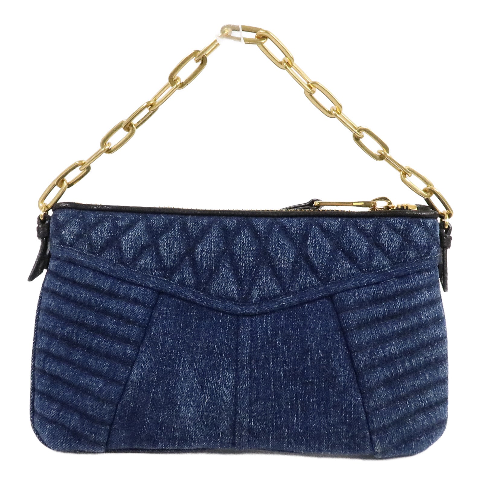 Miu Miu 牛仔布 2 Way Shoulder Bag手挽肩背兩用袋