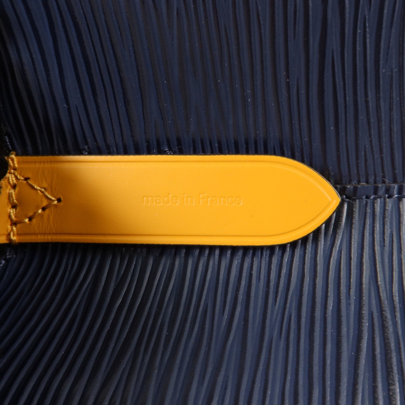 LOUIS VUITTON Epi Neo Noe BB銀扣手挽肩背兩用袋深藍色