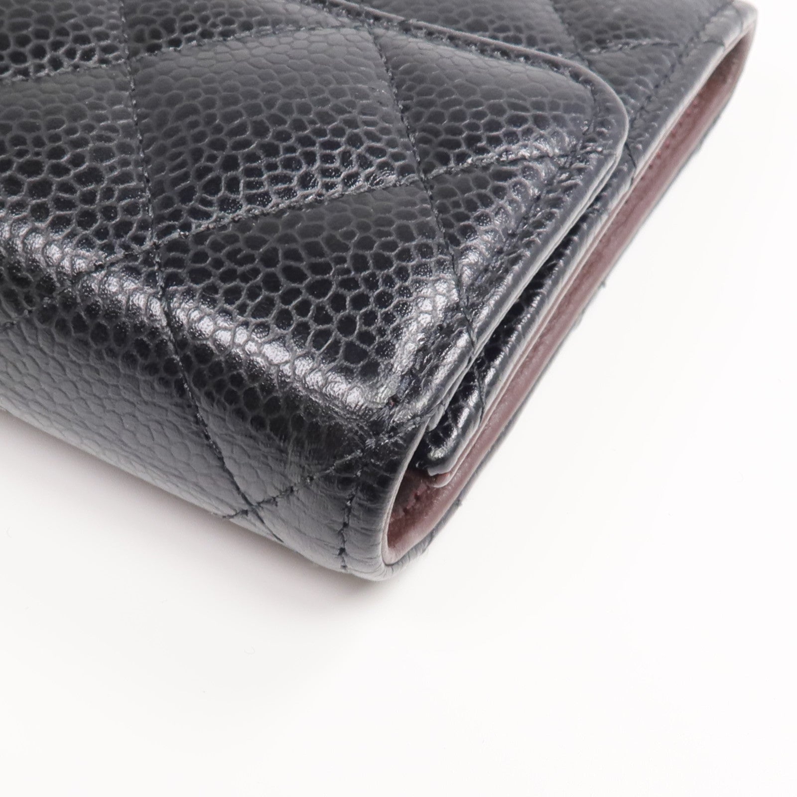 CHANEL 牛皮皮革Classic Small Flap Wallet金扣錢包
