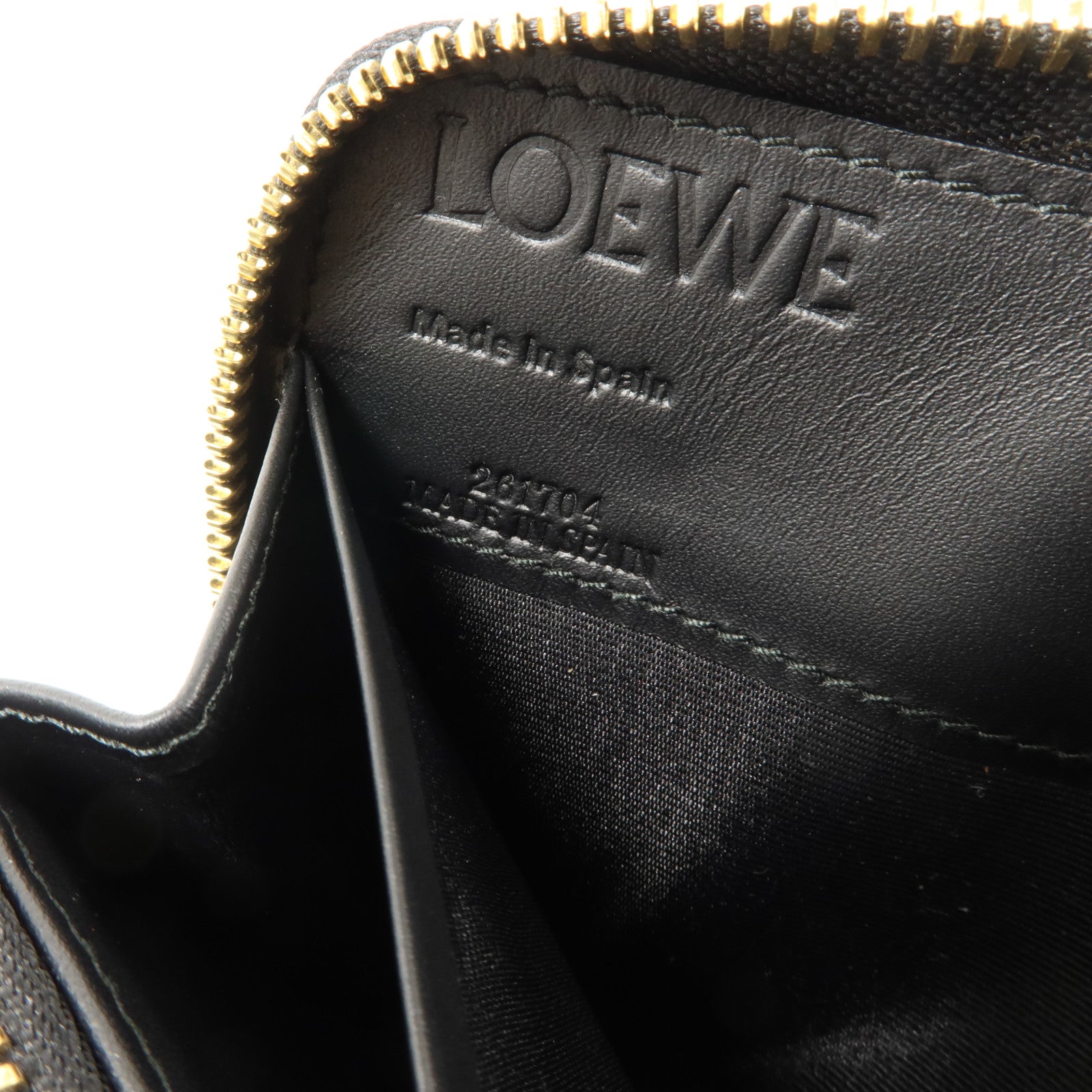 LOEWE 牛皮皮革Long Round Wallet長錢包